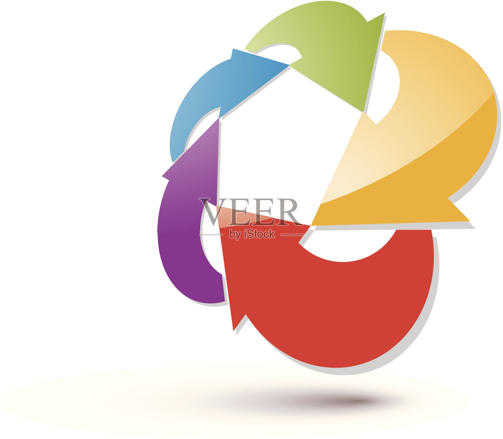 抽象箭头矢量符号，矢量图形设计模板插画图片素材