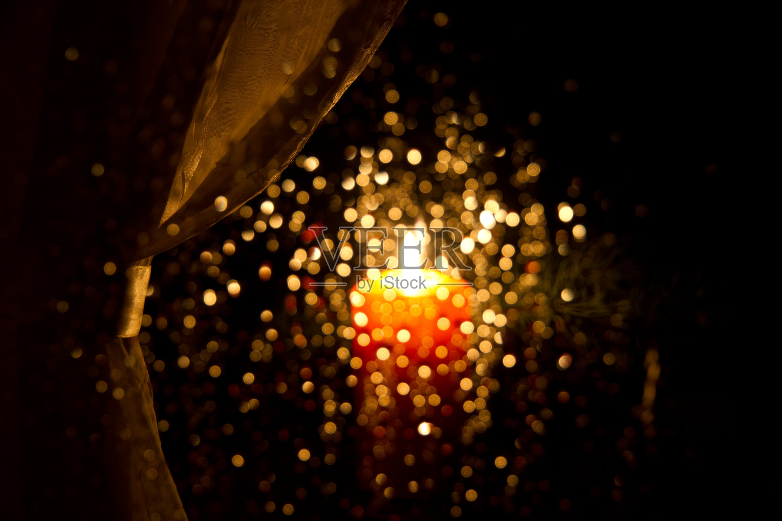 圣诞蜡烛照片摄影图片