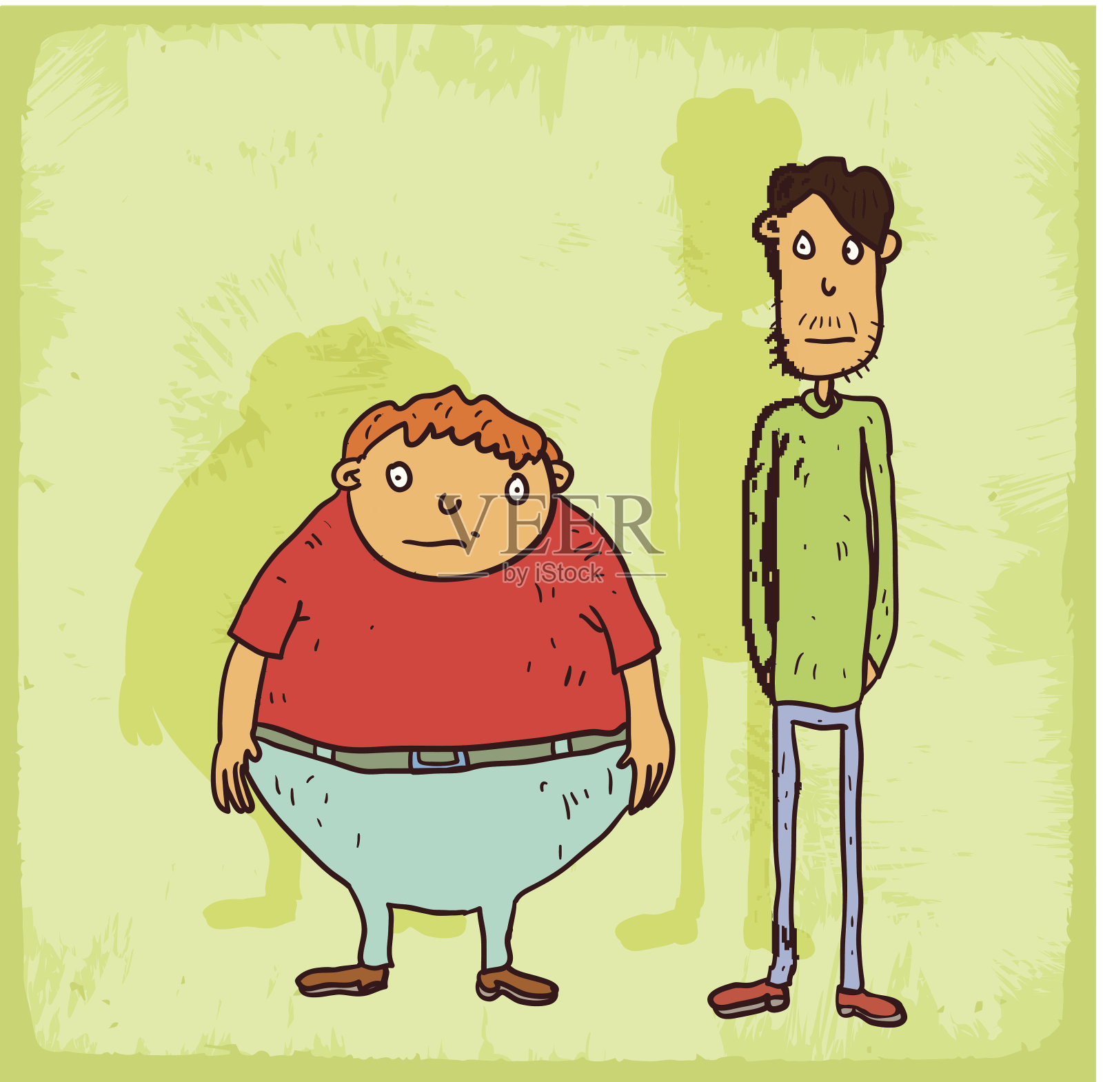 卡通插图重量设计元素图片