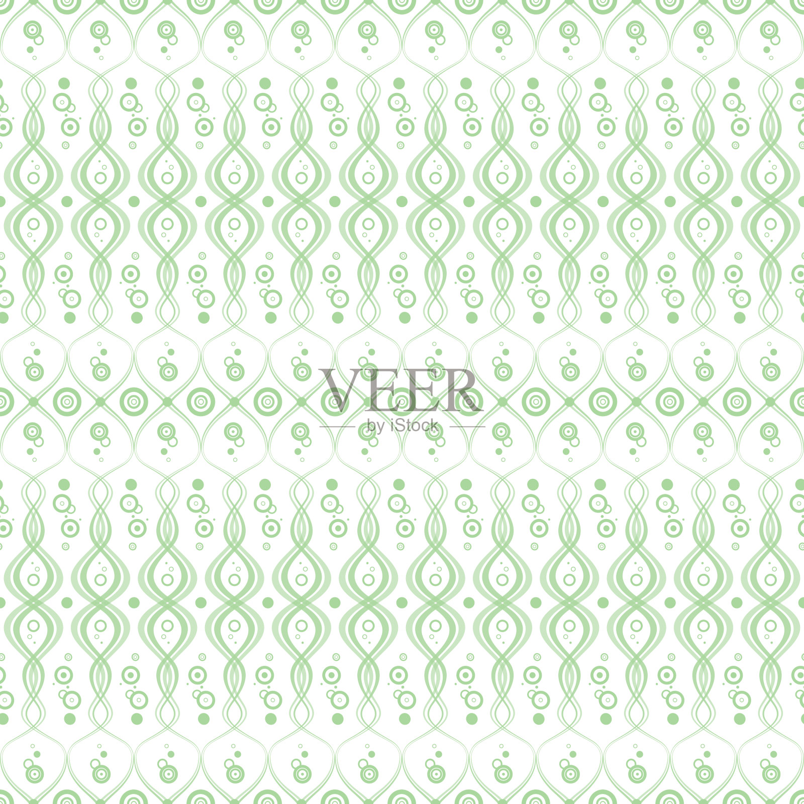 无缝圆和点模式插画图片素材