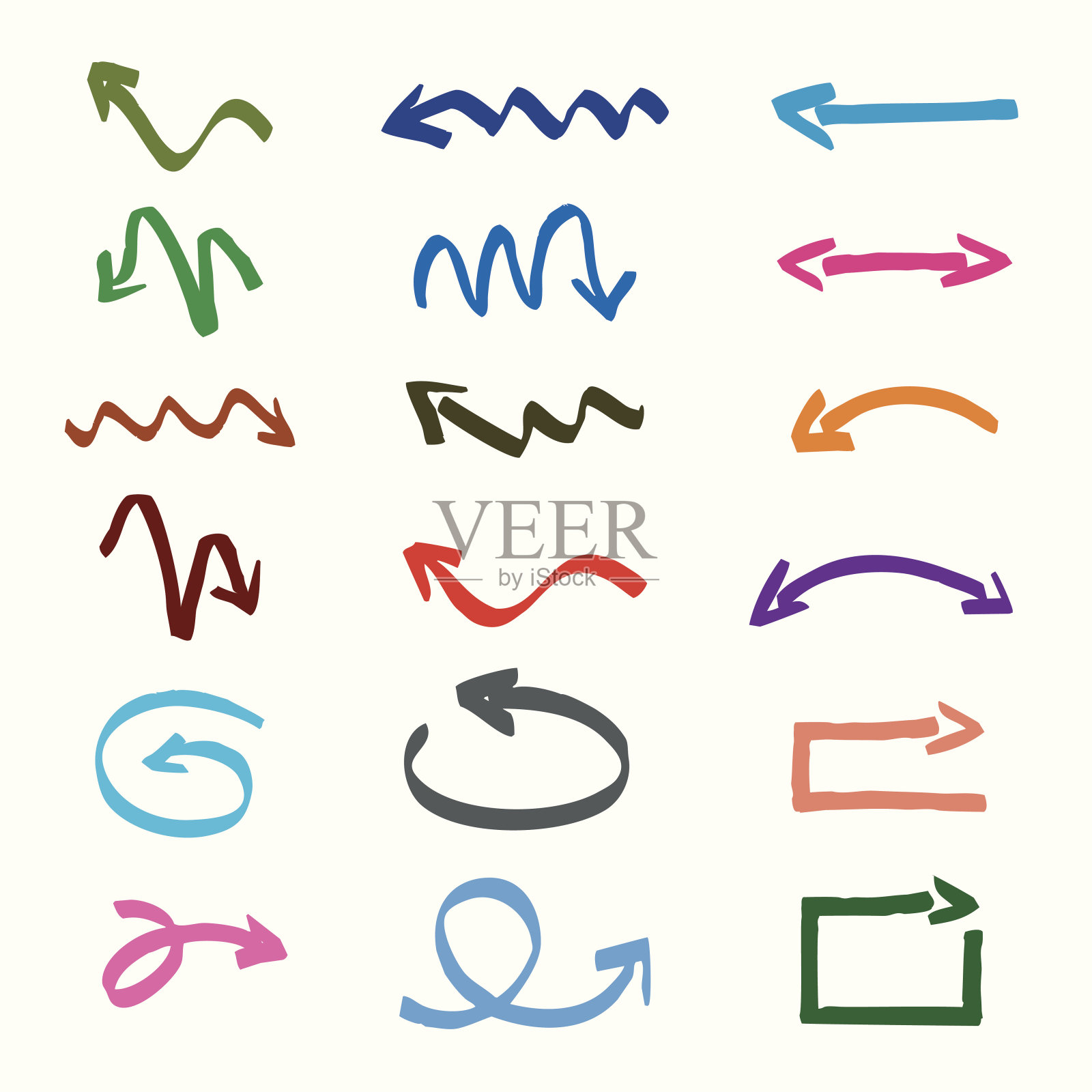 黑色矢量标记箭头设计元素图片