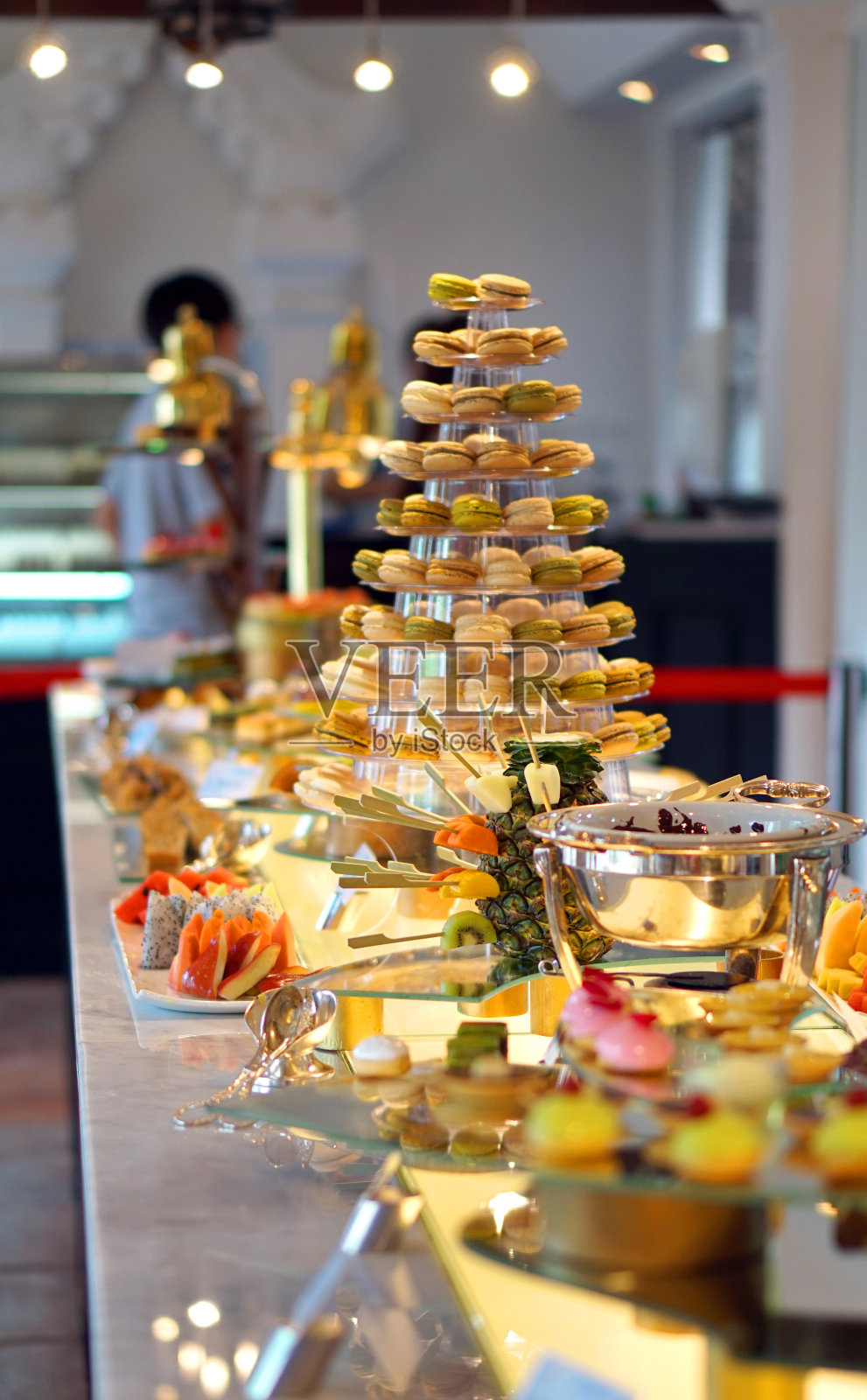 五颜六色的甜点自助餐照片摄影图片