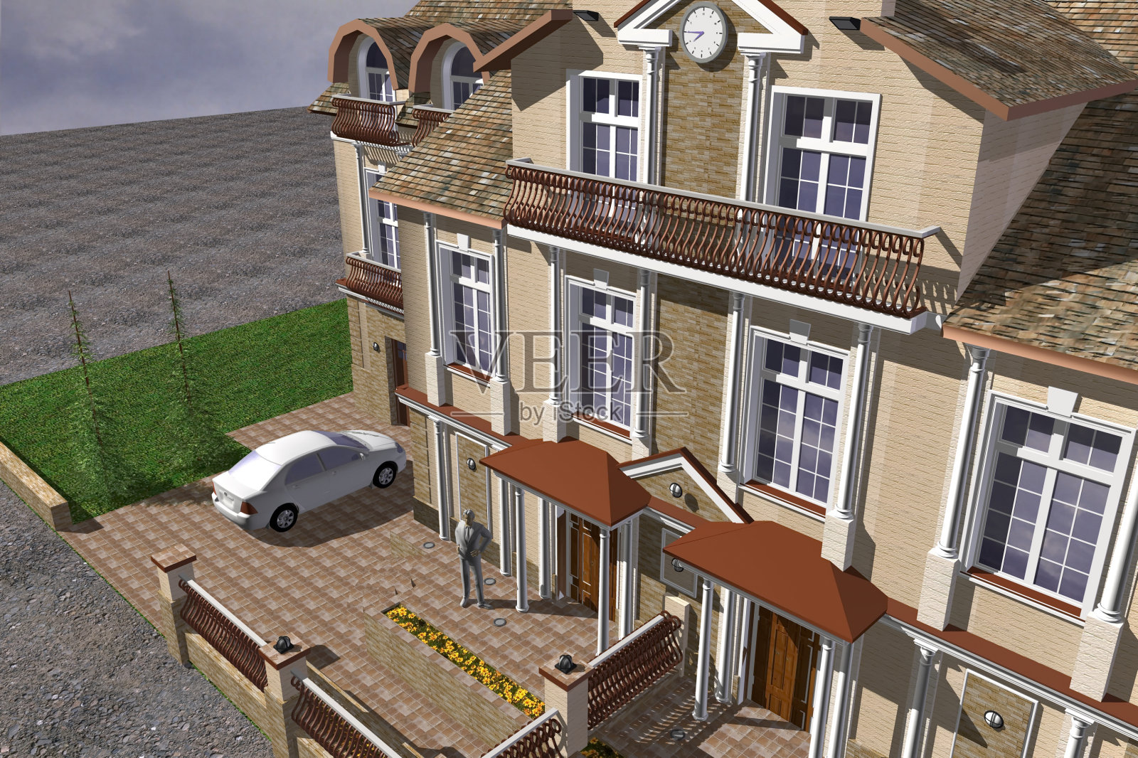 大厦的经典风格照片摄影图片