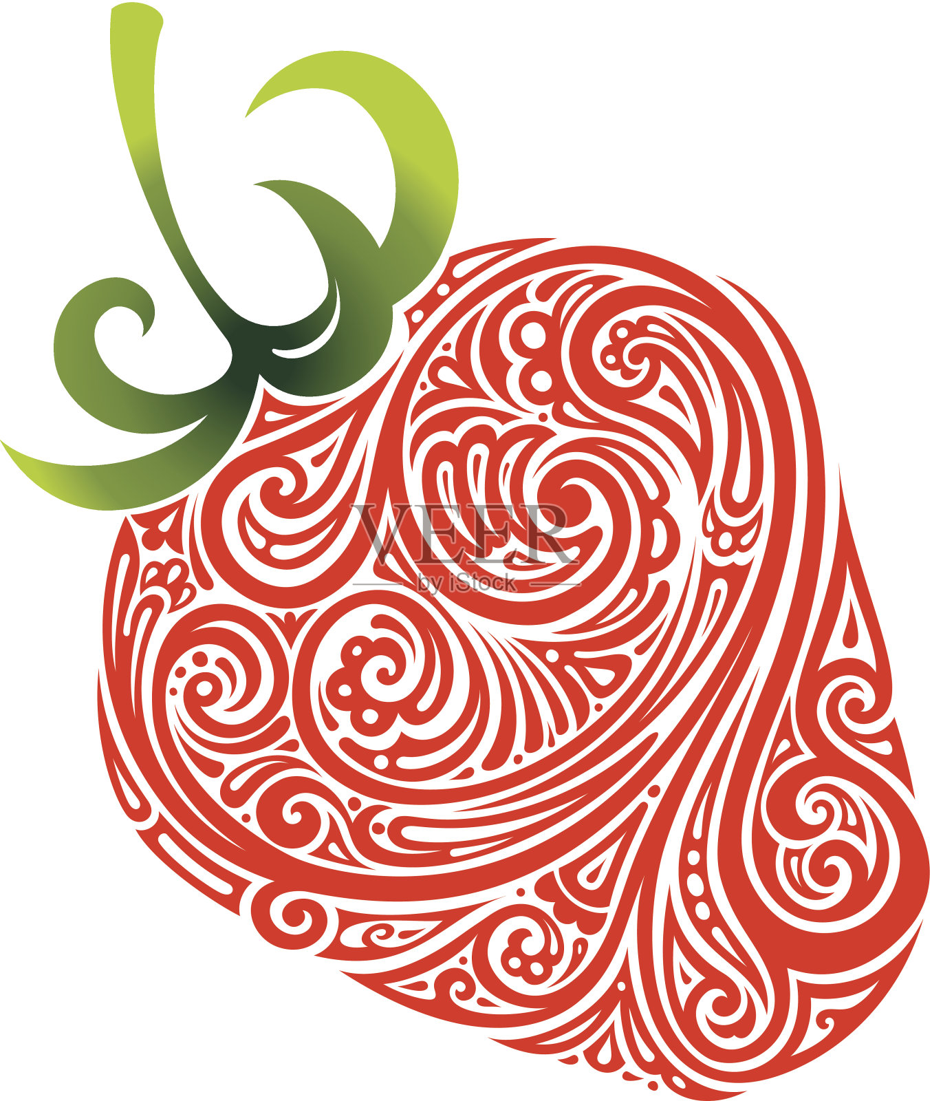 草莓模式插画图片素材