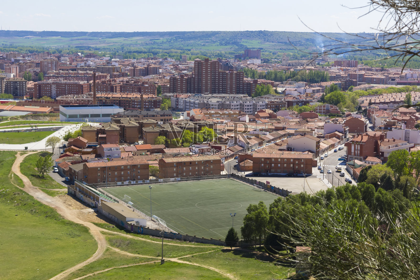 西班牙帕伦西亚的全景图照片摄影图片