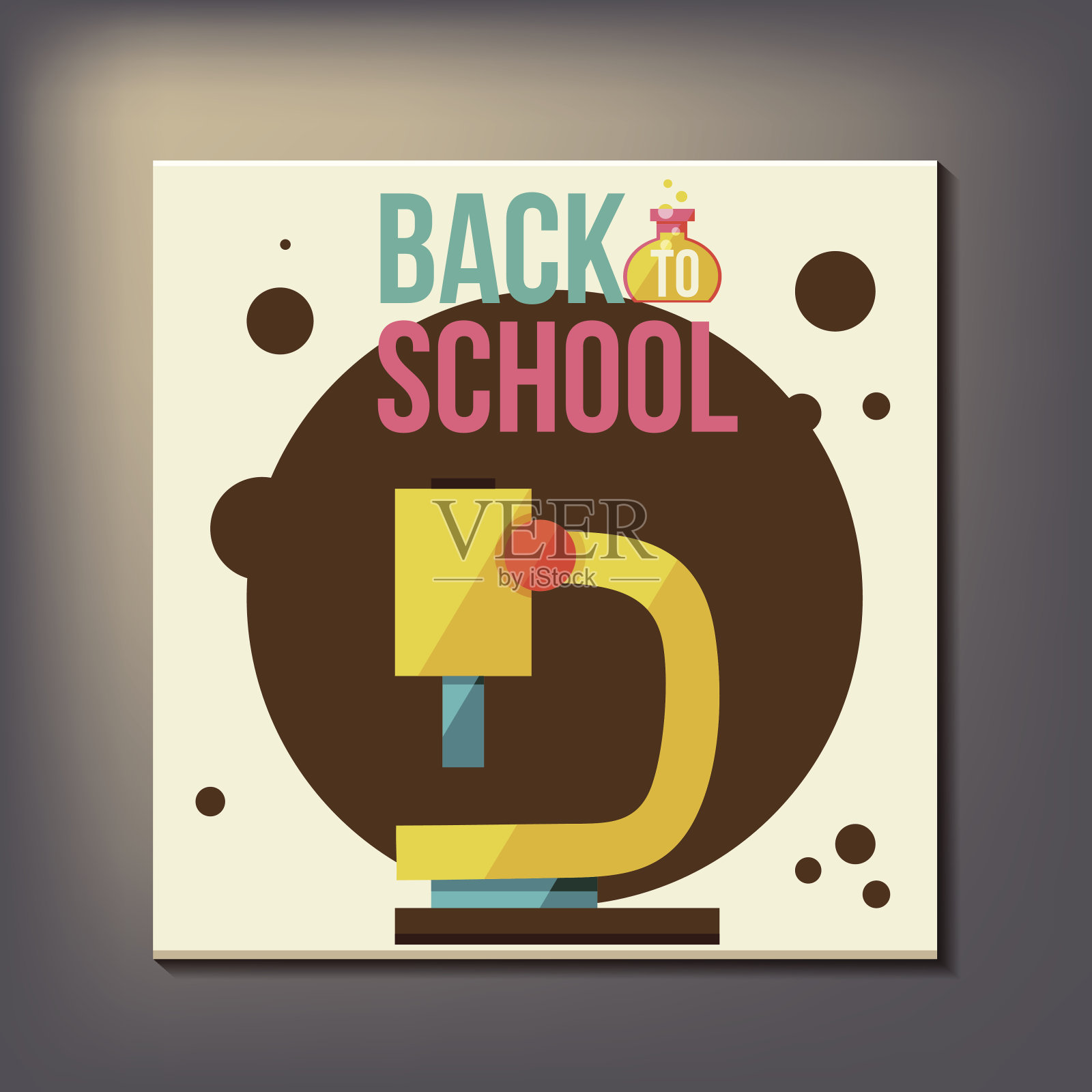 回到学校设计模板插画图片素材