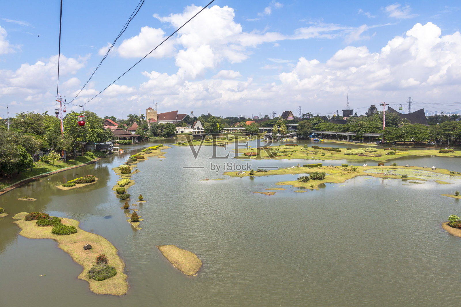 从Taman迷你公园缆车眺望照片摄影图片