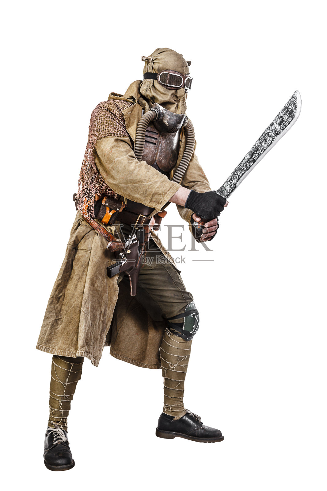 摄影棚拍摄的核幸存者照片摄影图片