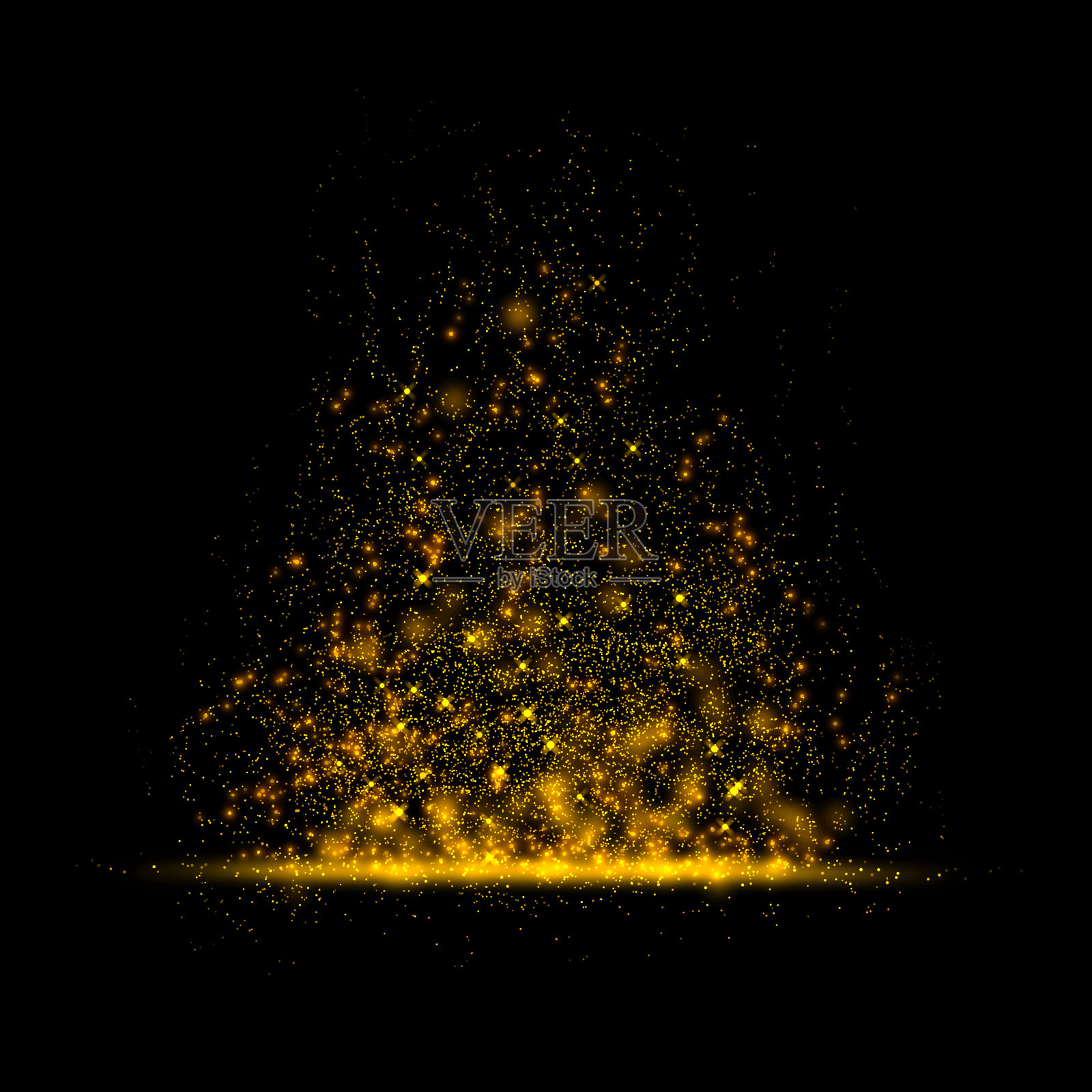 金色闪光星星魔法粉尘背景照片摄影图片