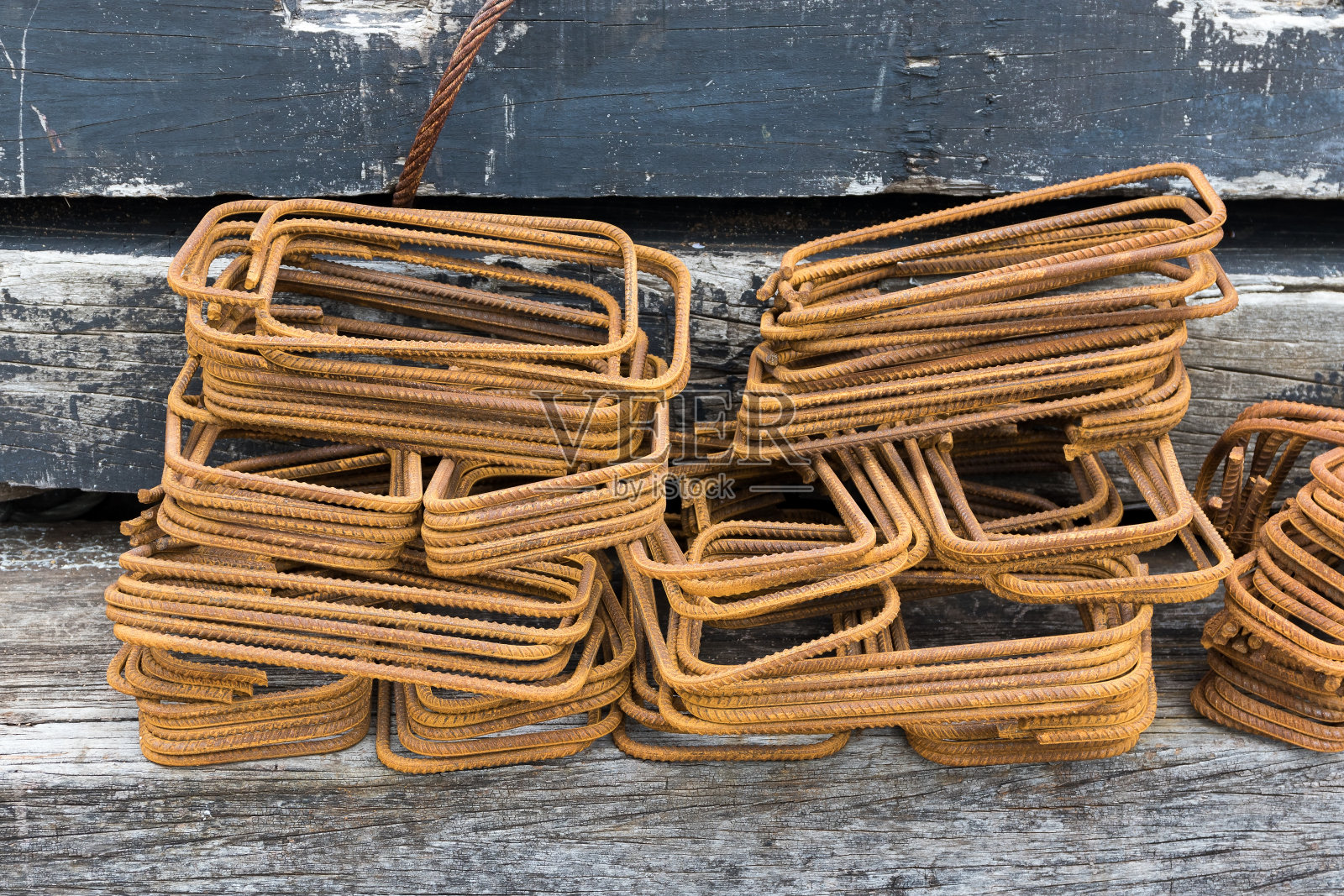 生锈的钢筋照片摄影图片