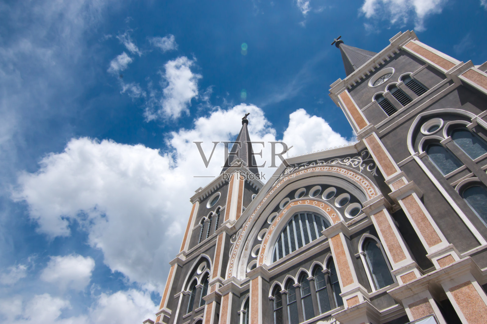 泰国，灿塔布里，圣灵感孕大教堂照片摄影图片