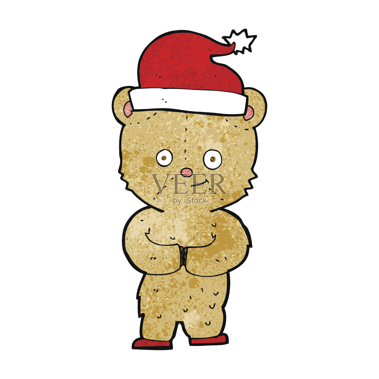 卡通圣诞泰迪熊设计元素图片