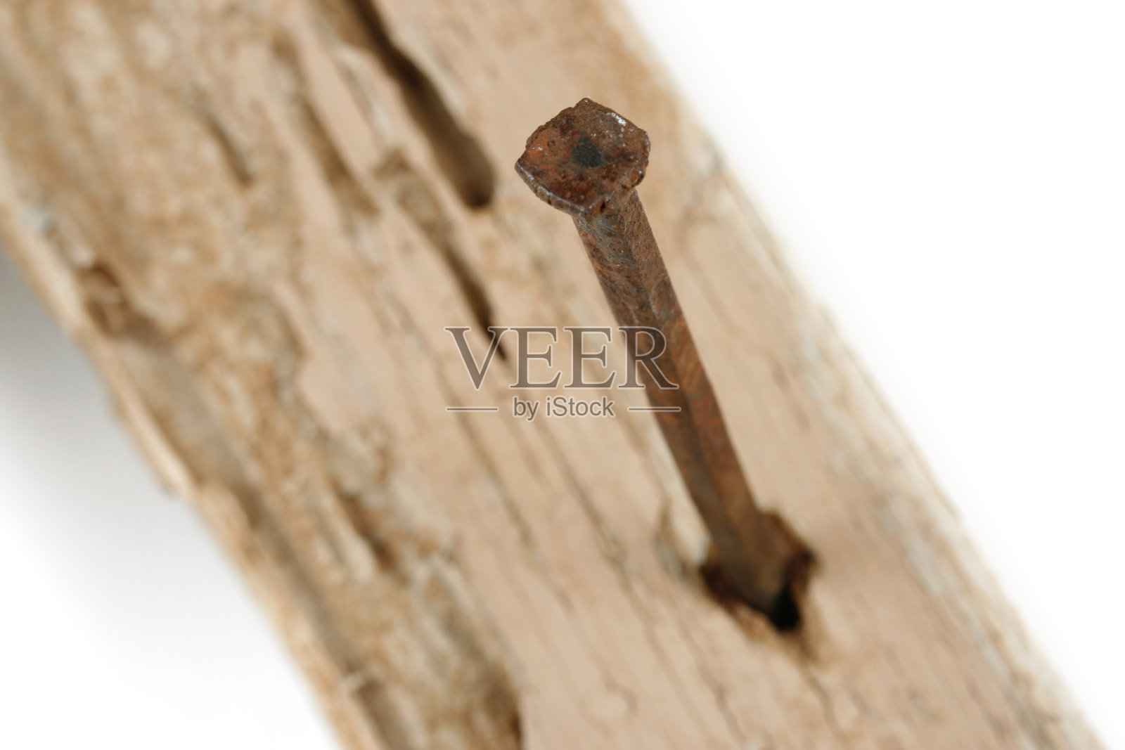 旧木头上的钉子照片摄影图片