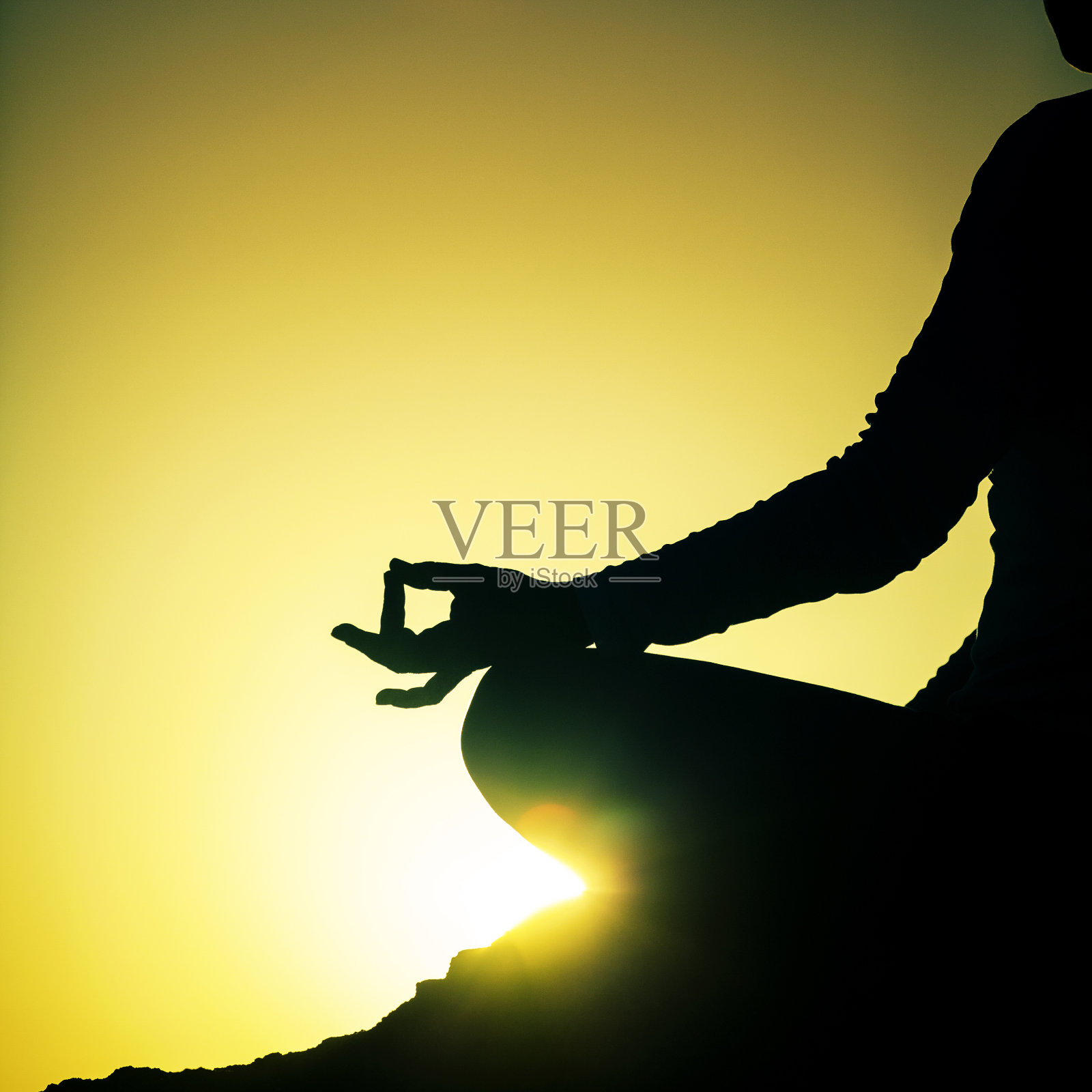 冥想的手照片摄影图片