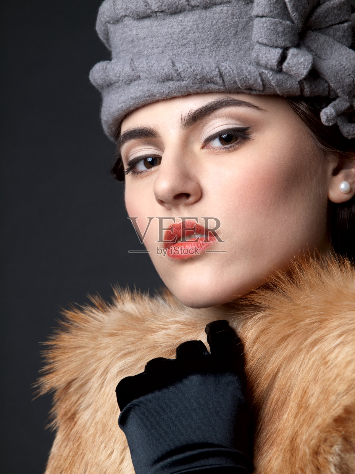 女人肖像。照片摄影图片