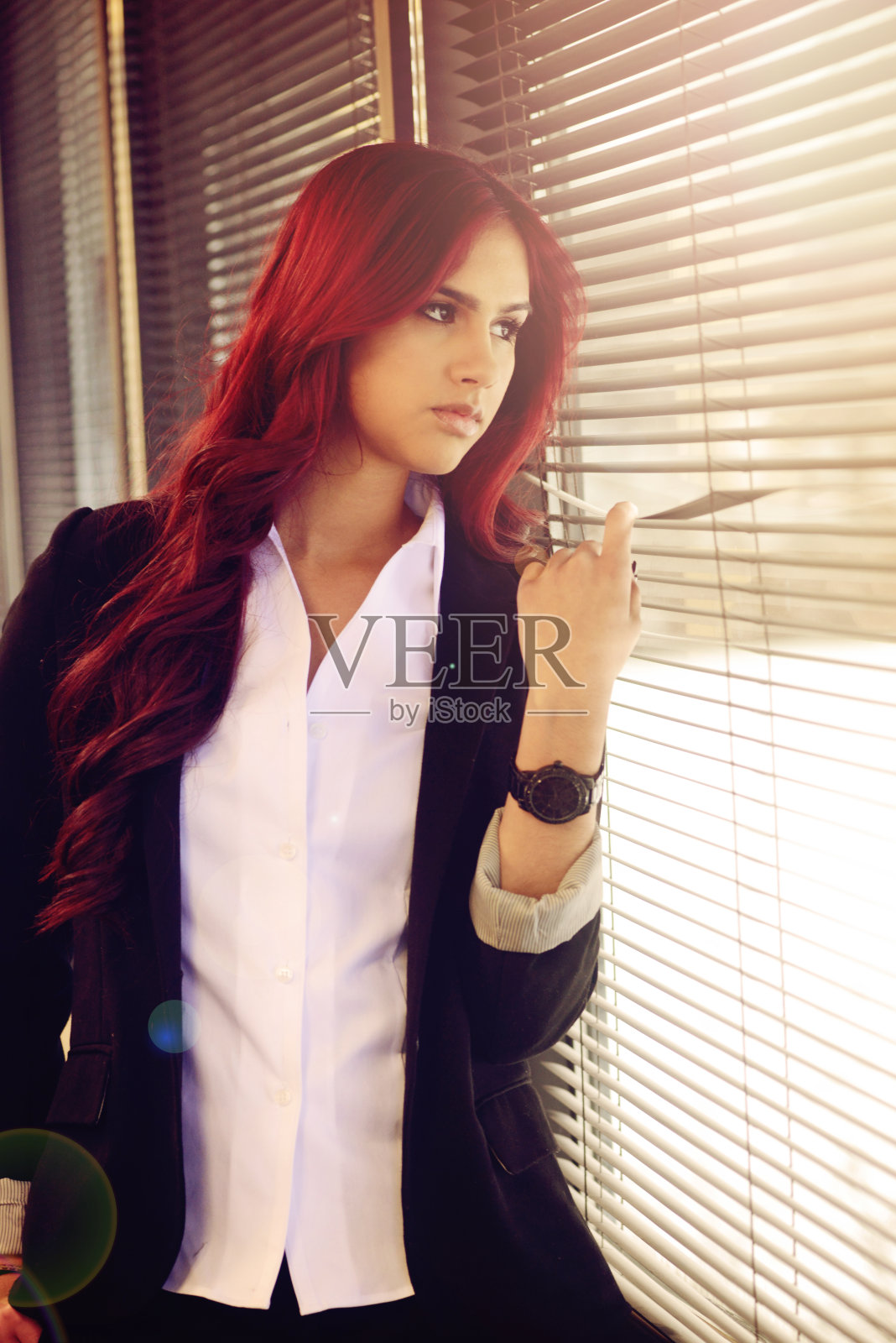 迷人的女商人照片摄影图片