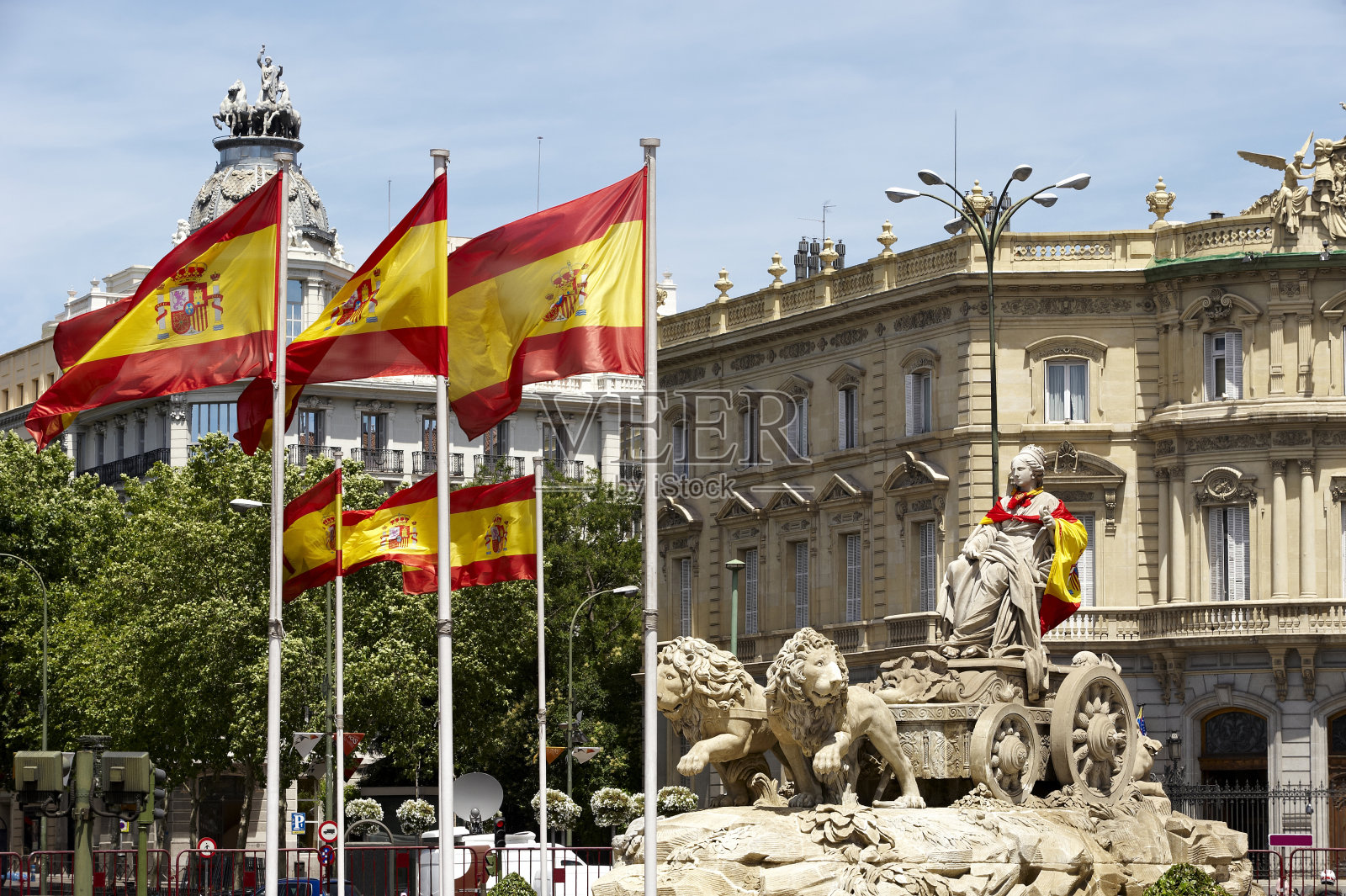 马德里Cibeles喷泉(西班牙)照片摄影图片