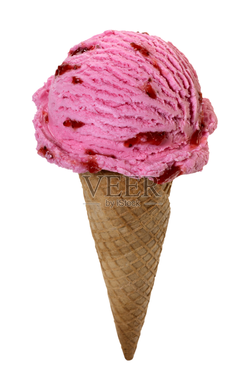 草莓甜筒照片摄影图片