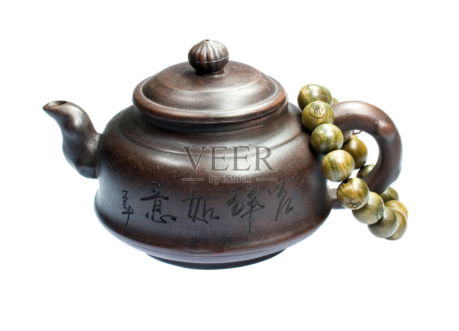 中国茶壶和珠子照片摄影图片