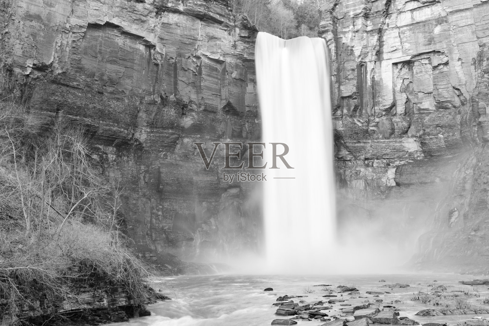 Taughannock瀑布照片摄影图片