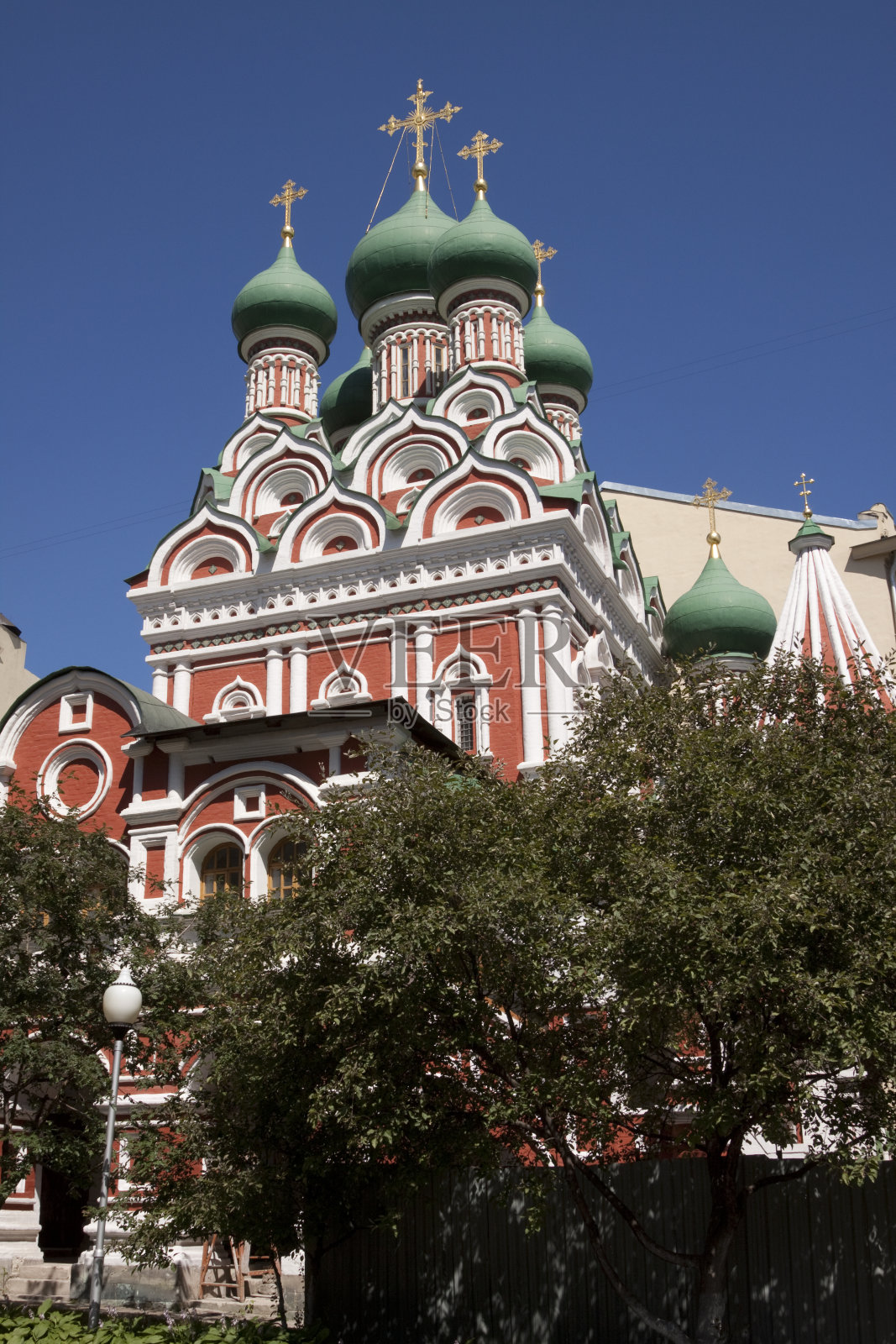 俄罗斯，莫斯科，奥斯坦基诺，三一大教堂照片摄影图片