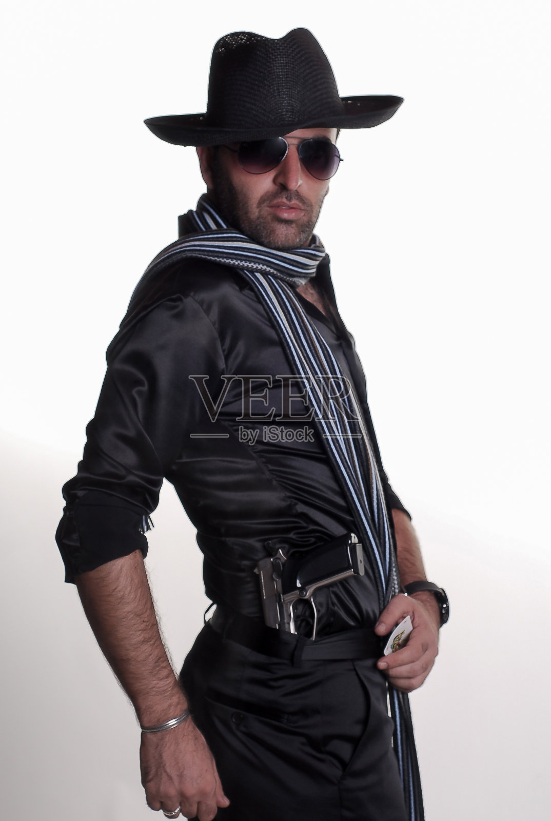 墨西哥人与枪照片摄影图片