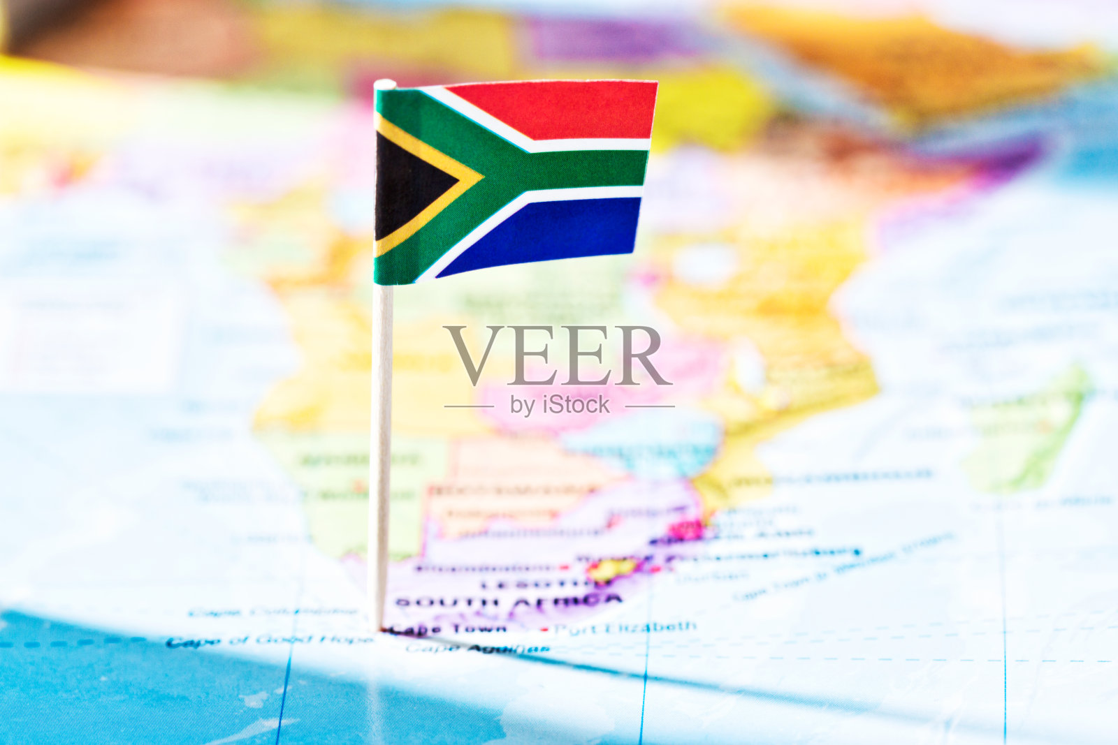 2014年世界设计之都，开普敦，在地图上标记照片摄影图片