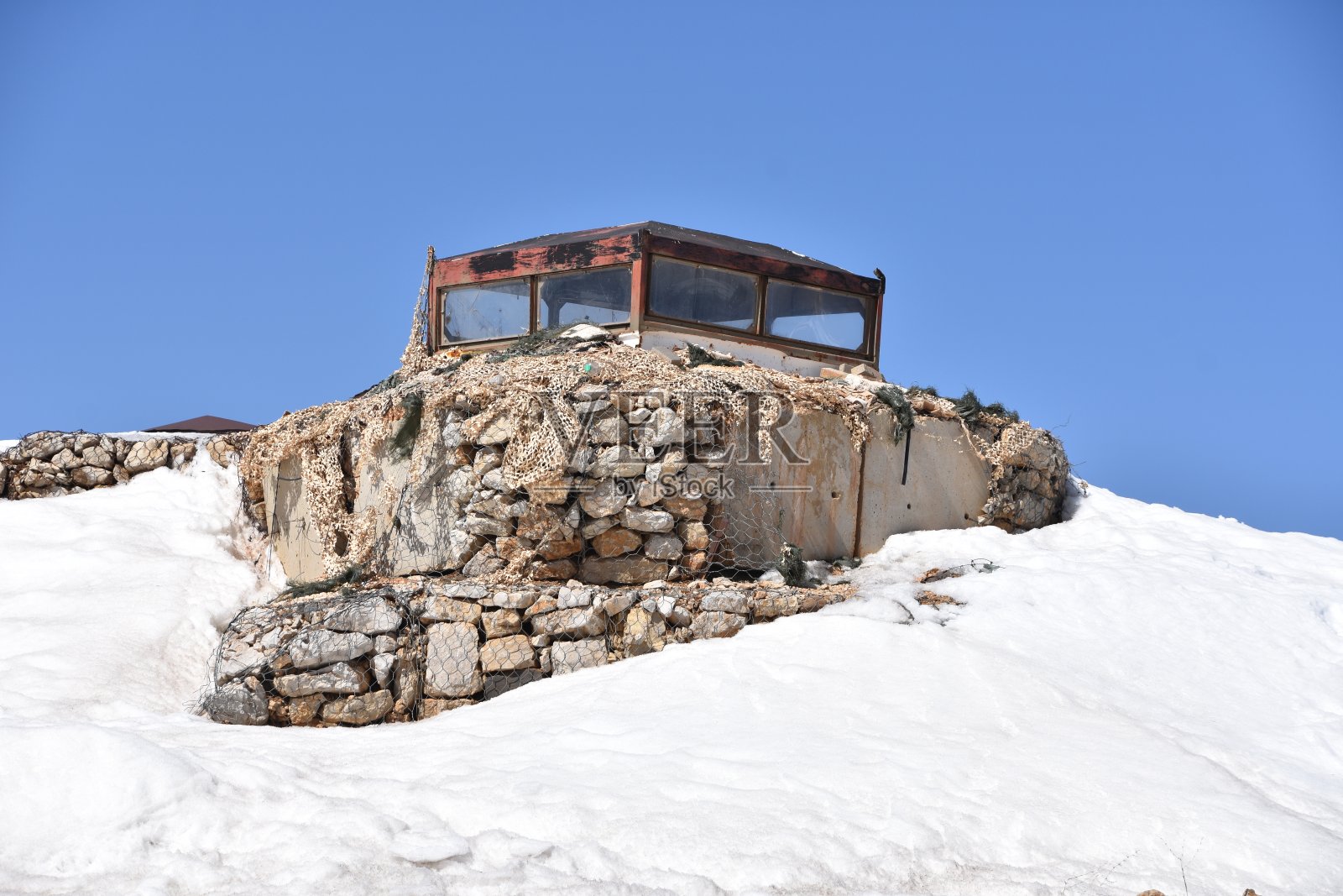 以色列旧军事哨所照片摄影图片