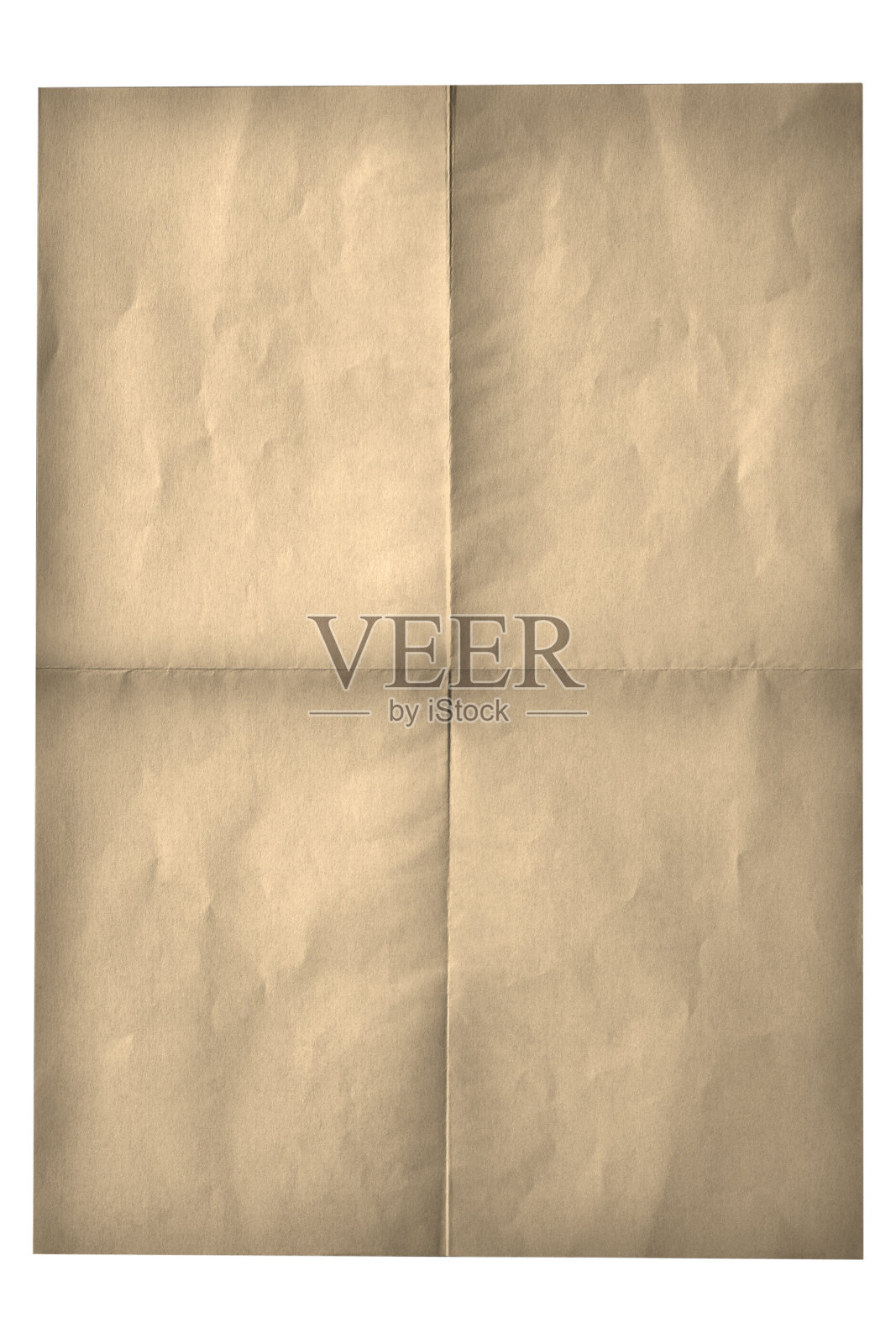 旧折叠纸黄色背景照片摄影图片