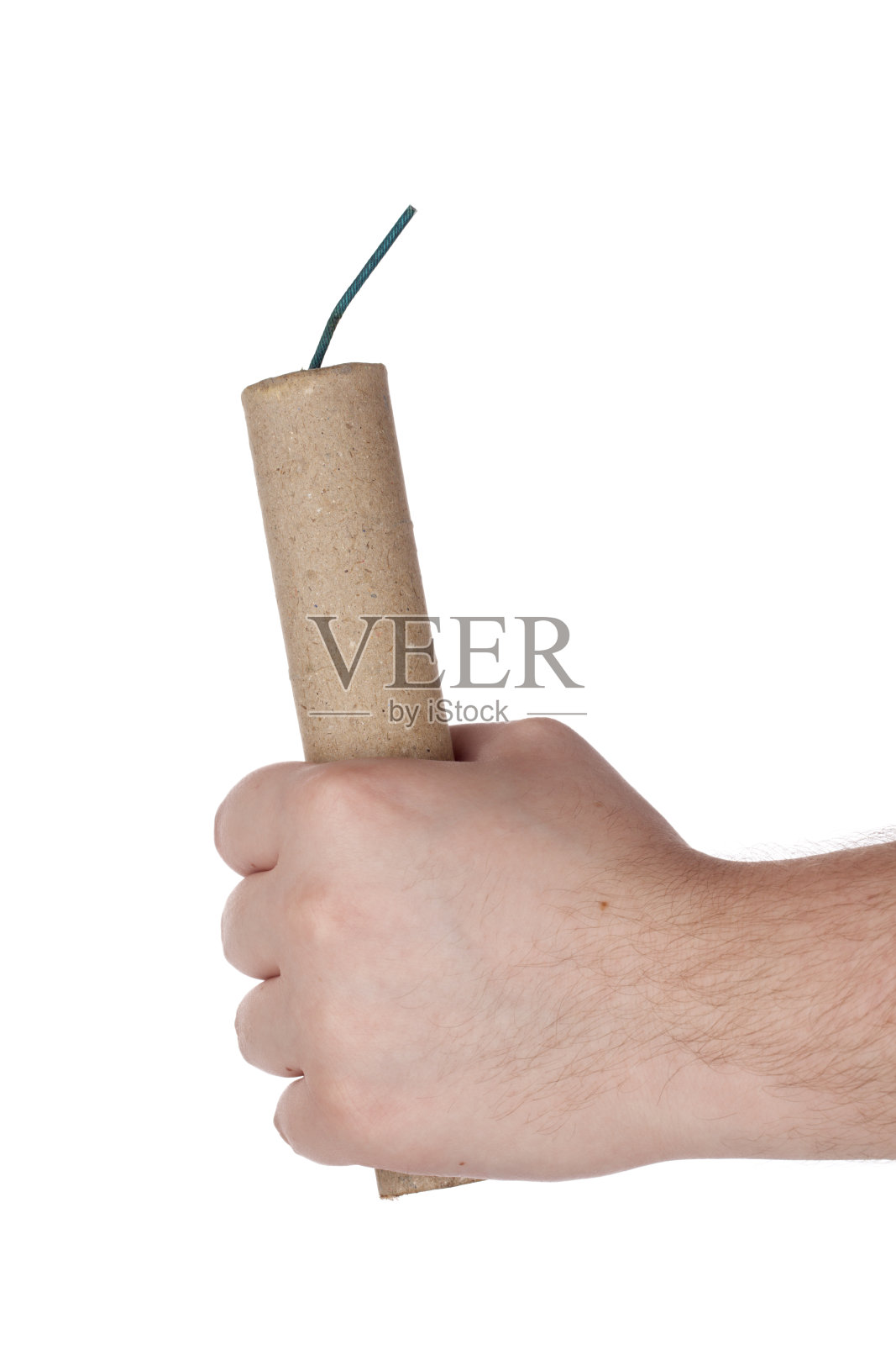 手拿着炸药照片摄影图片