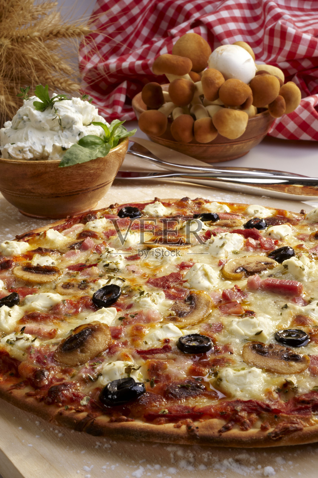 披萨。照片摄影图片