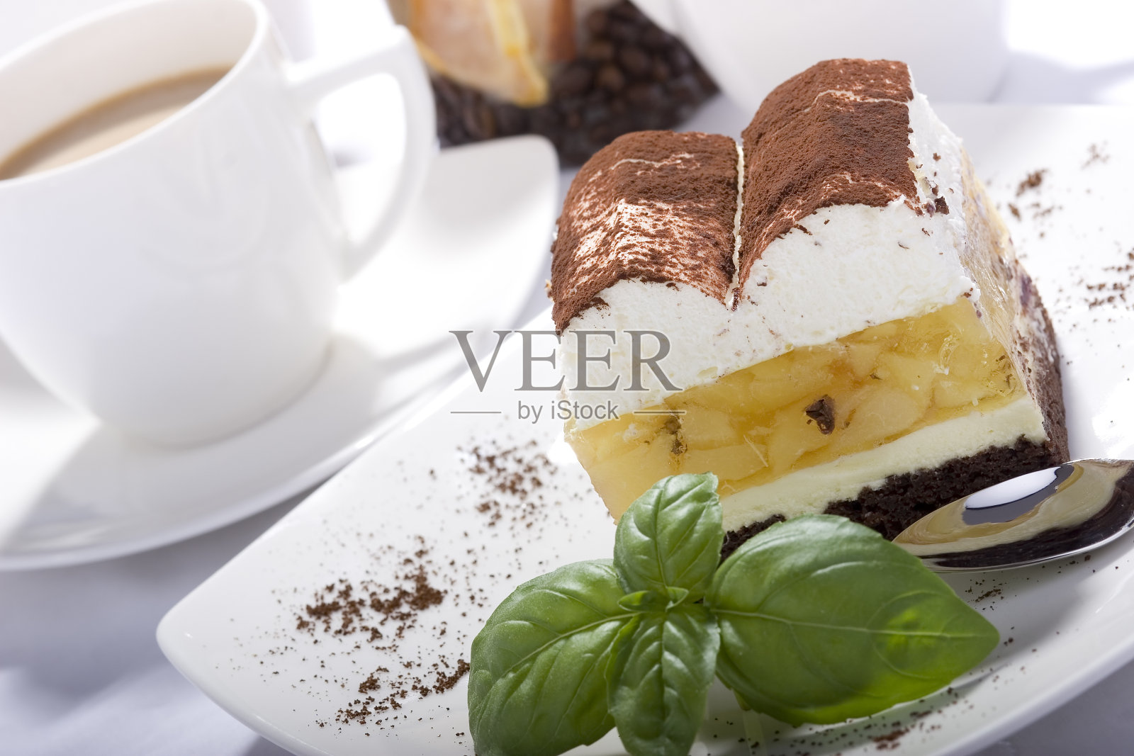 梨的蛋糕照片摄影图片