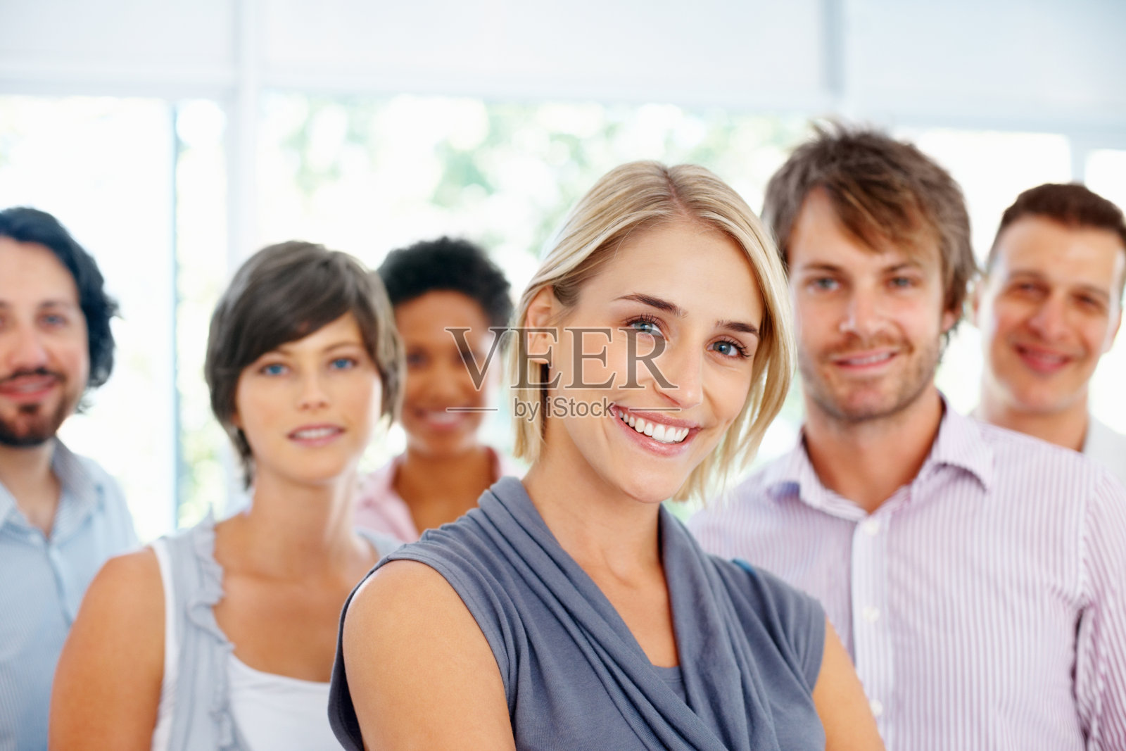 领导及业务团队照片摄影图片