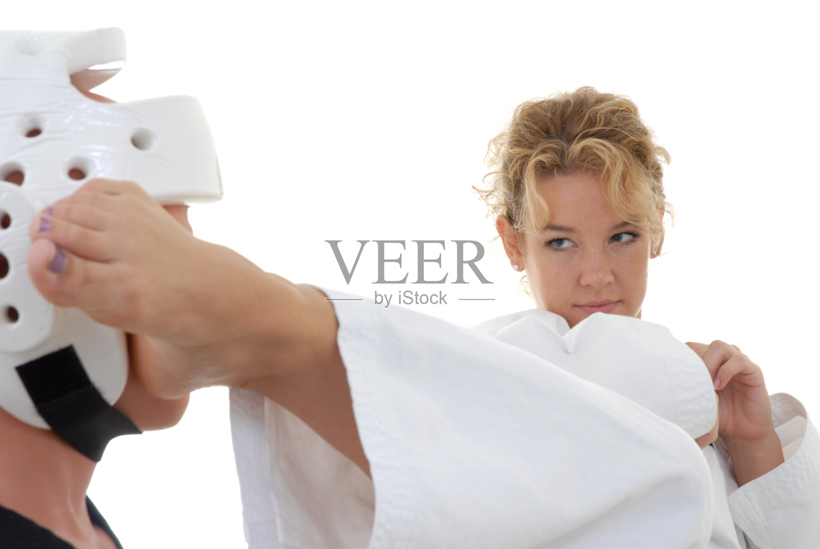 武术钩踢的头照片摄影图片