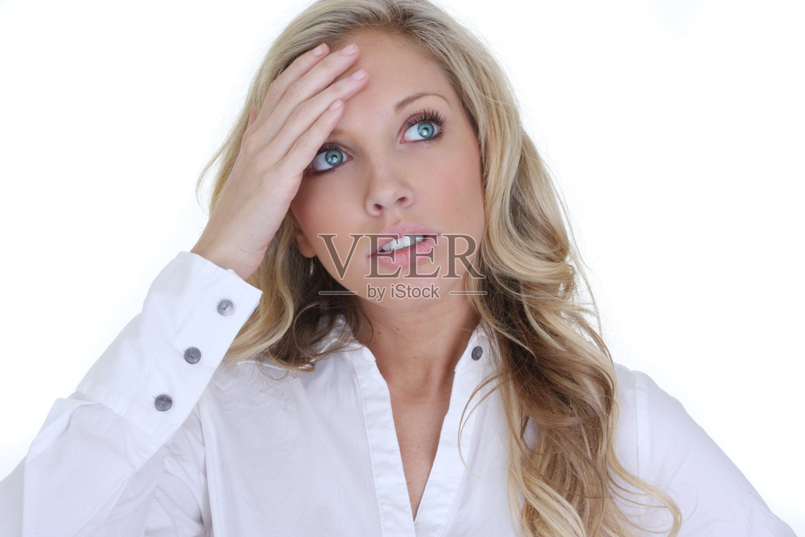 强调了女人照片摄影图片