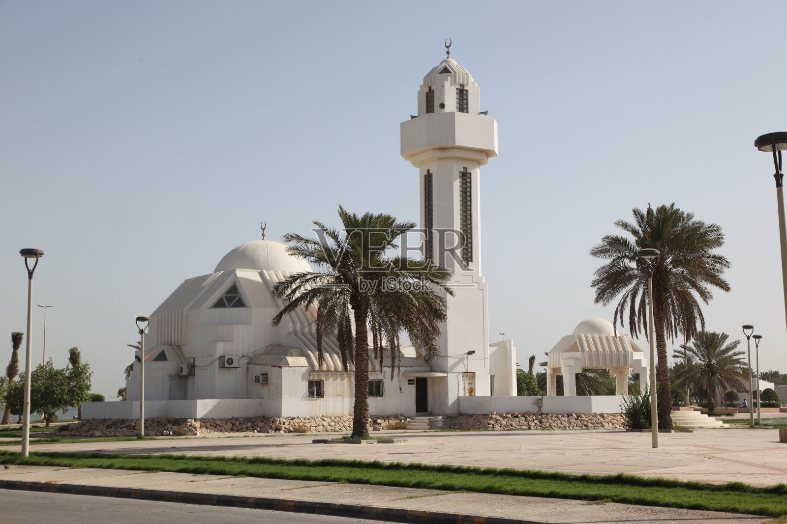 沙特阿拉伯达曼的清真寺照片摄影图片