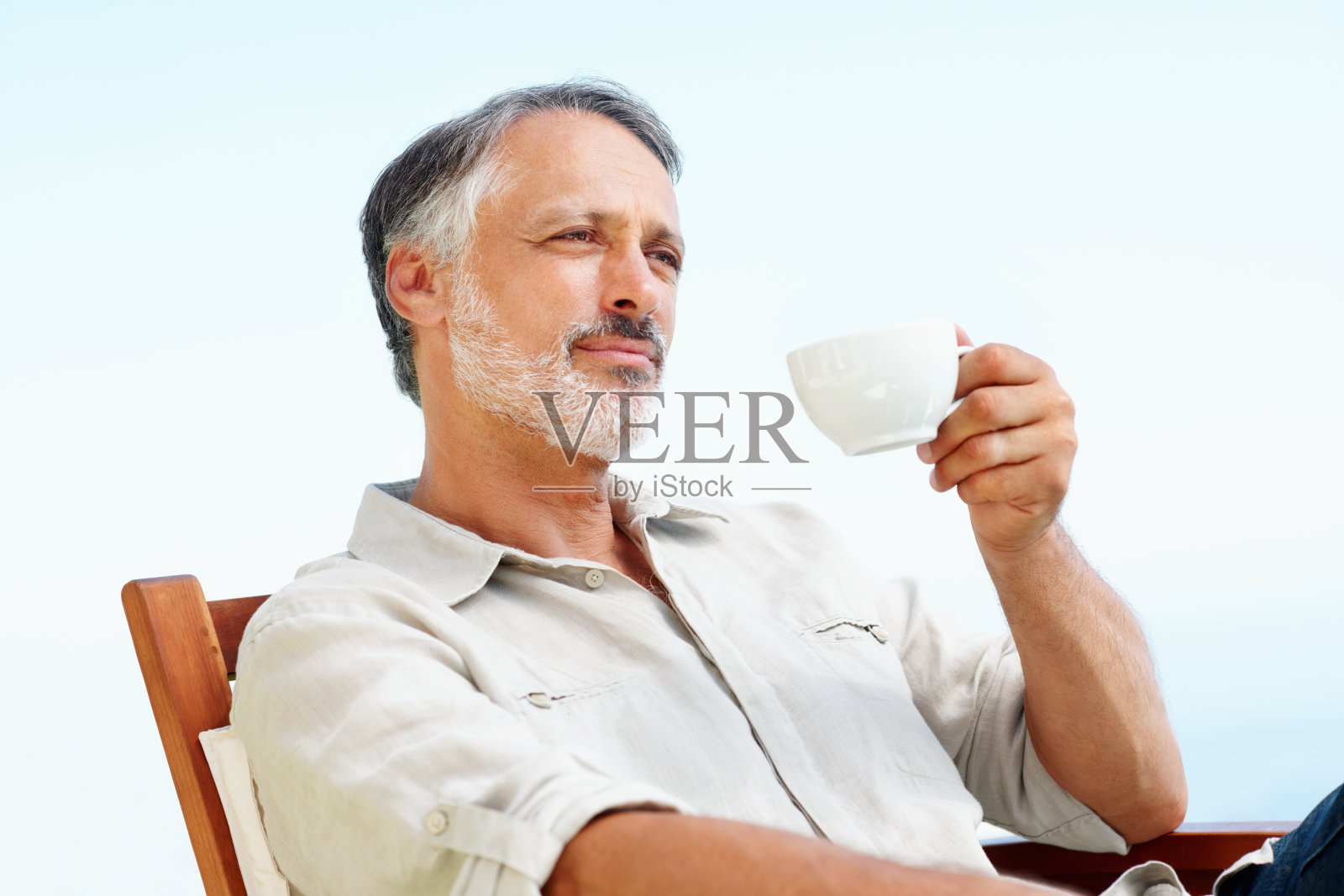 人喝茶照片摄影图片