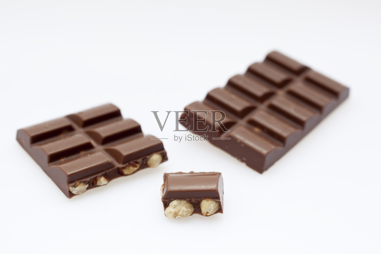 巧克力孤立在白色上照片摄影图片