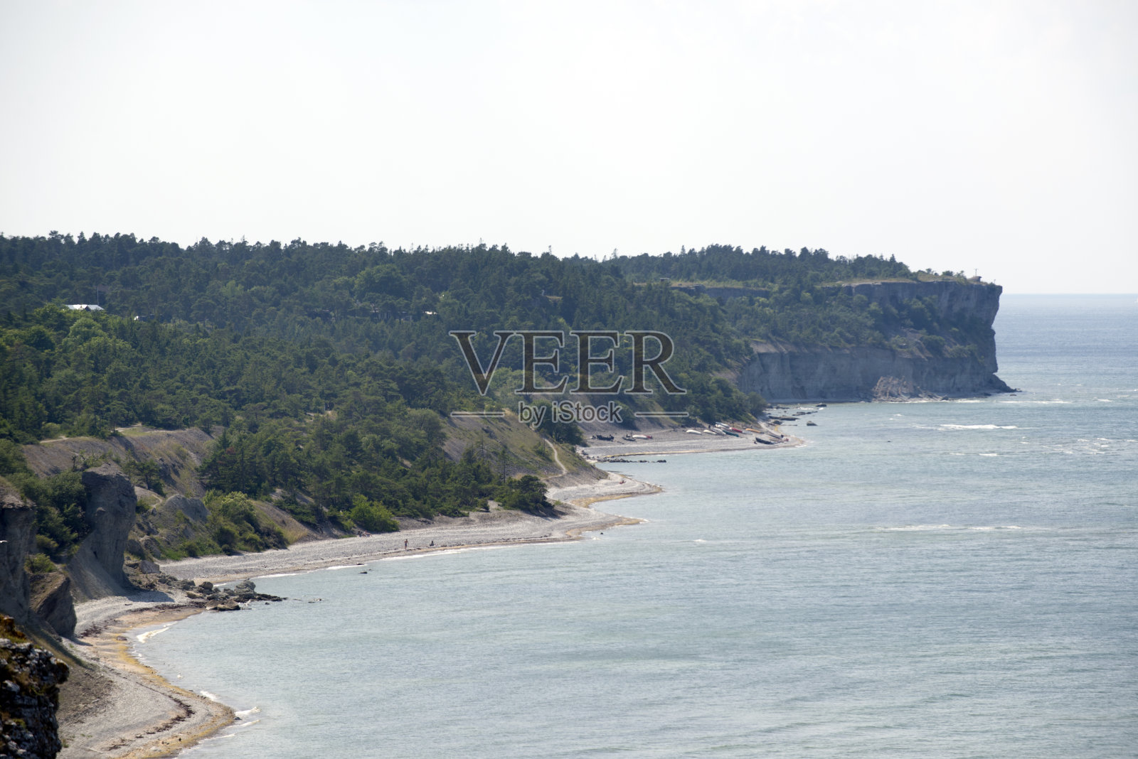 瑞典戈特兰岛的海岸线照片摄影图片