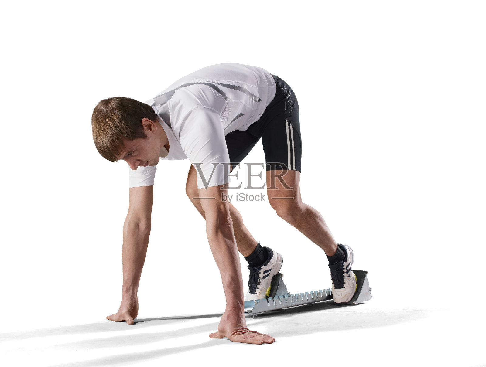 孤立的男运动员照片摄影图片