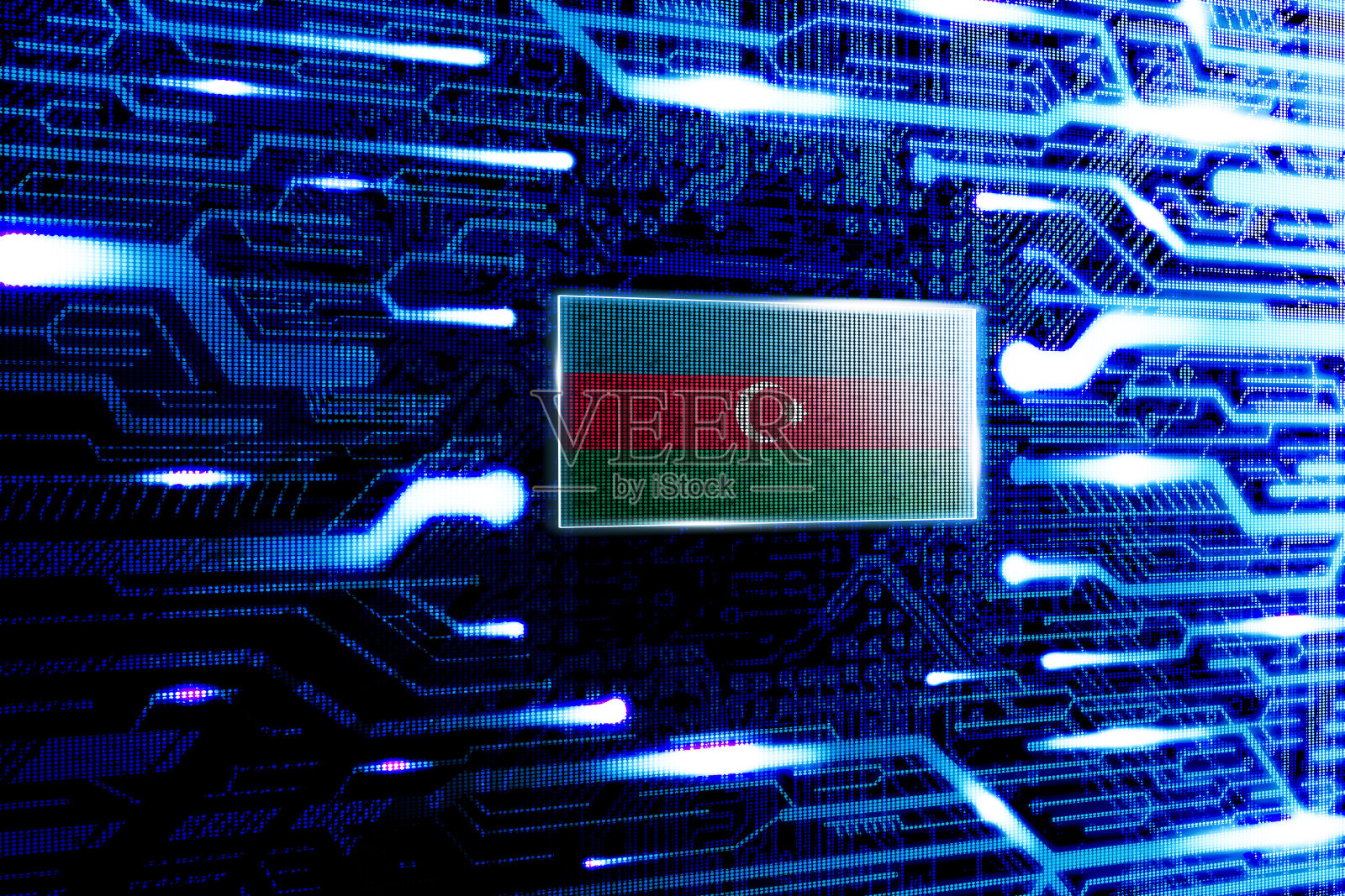 阿塞拜疆国家官方国旗照片摄影图片