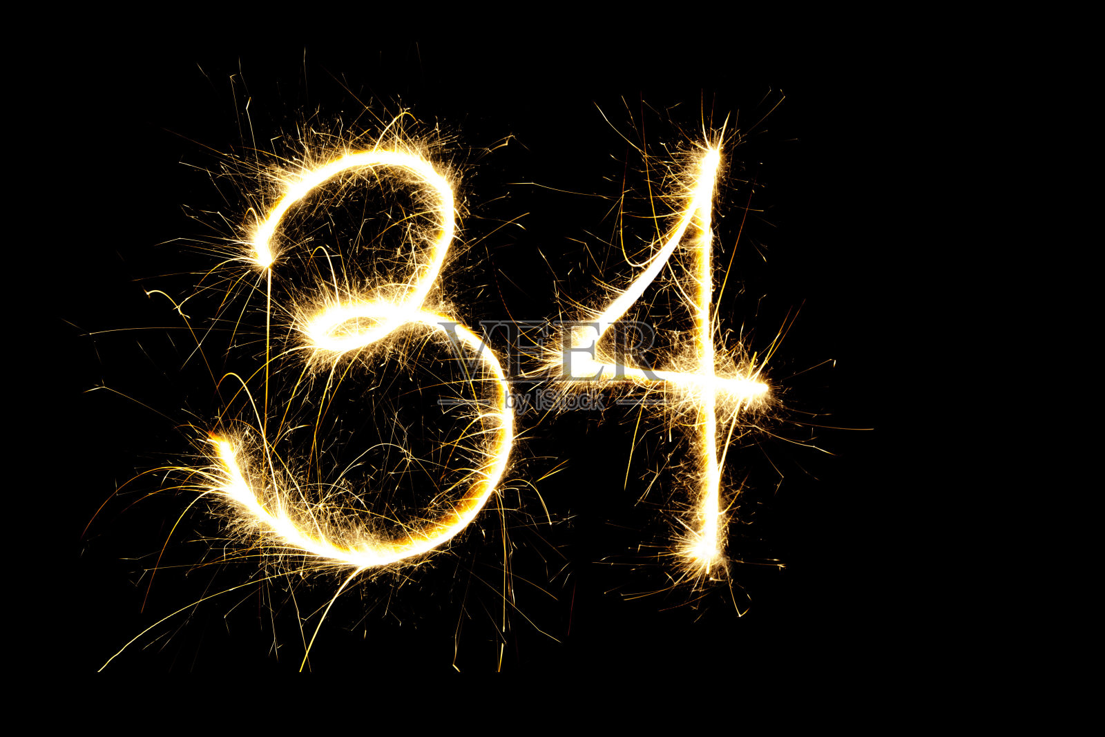 34号是用火花做的照片摄影图片