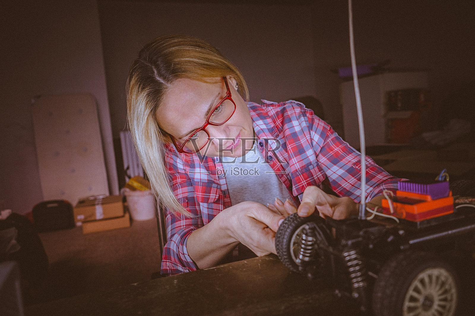 女性在干照片摄影图片