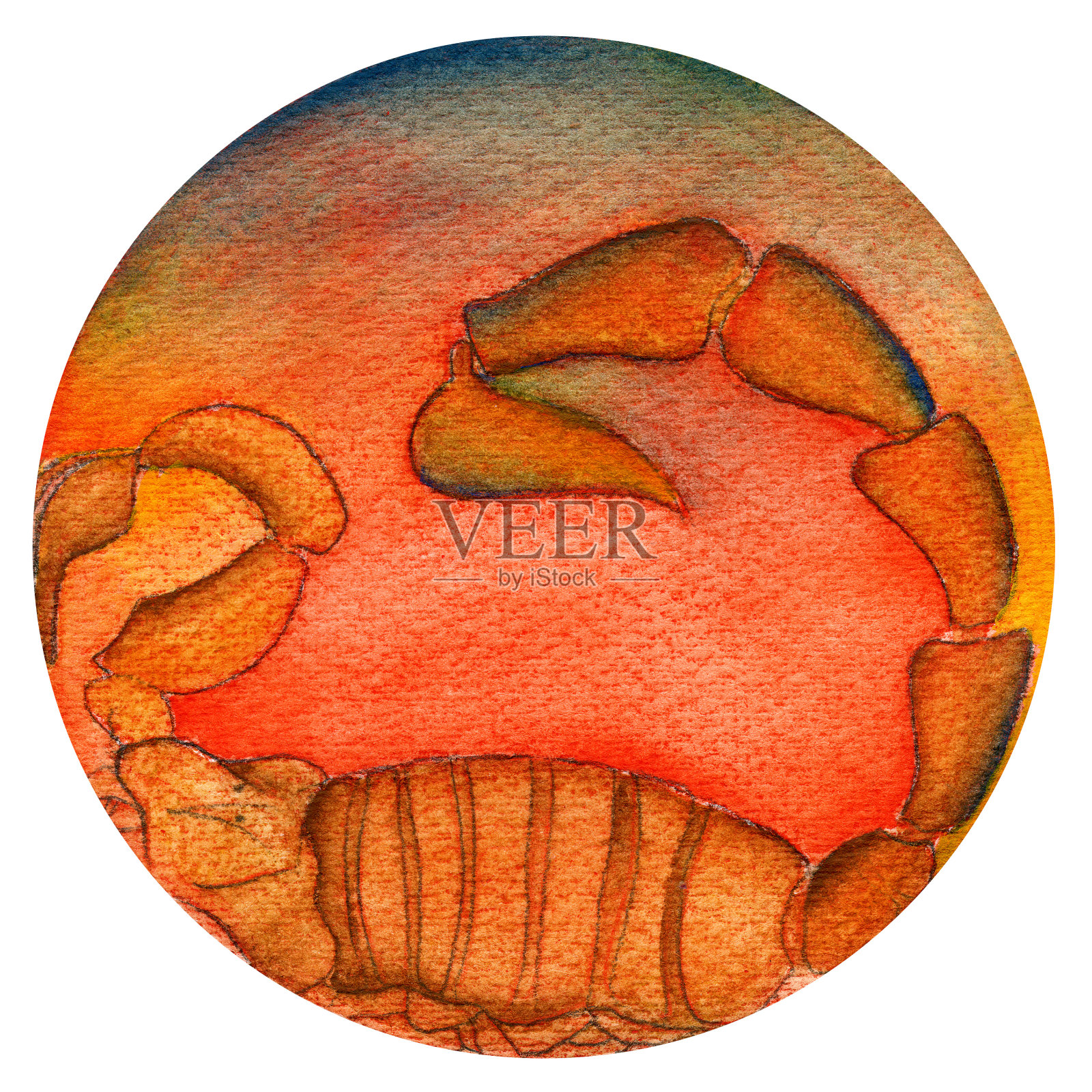 星座:天蝎座插画图片素材