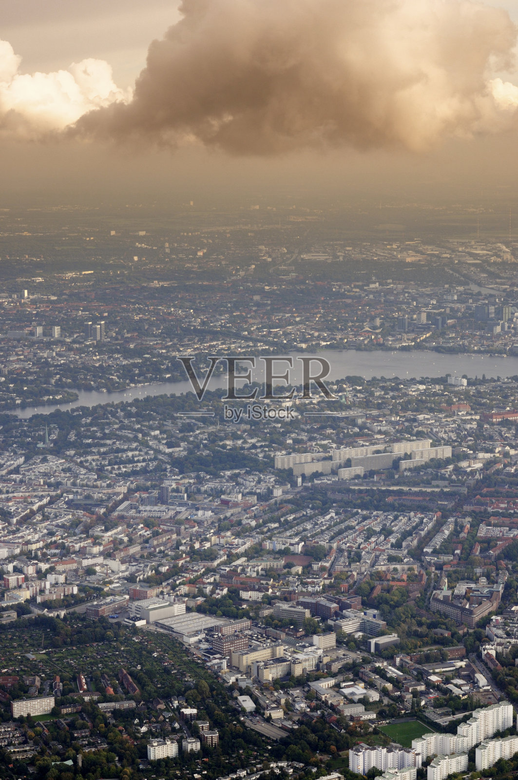 汉堡鸟瞰图照片摄影图片