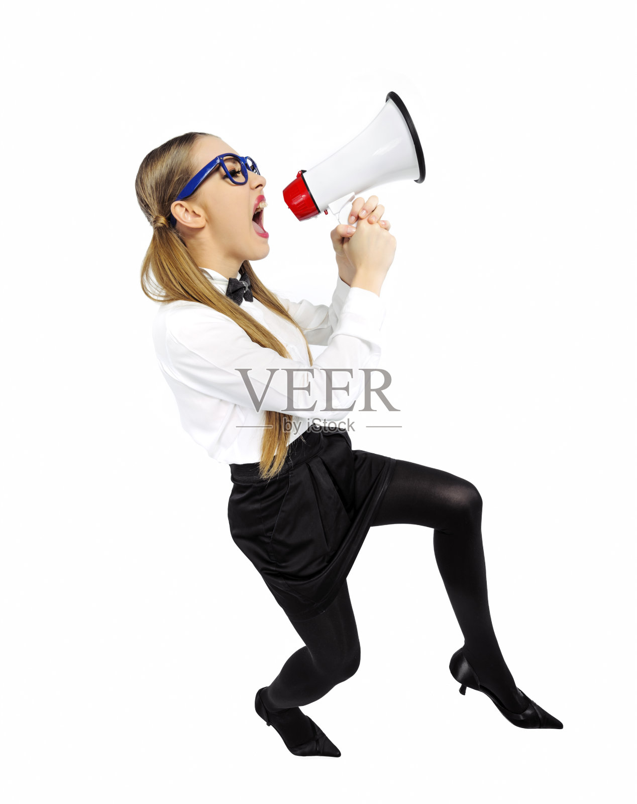 喊着新闻照片摄影图片