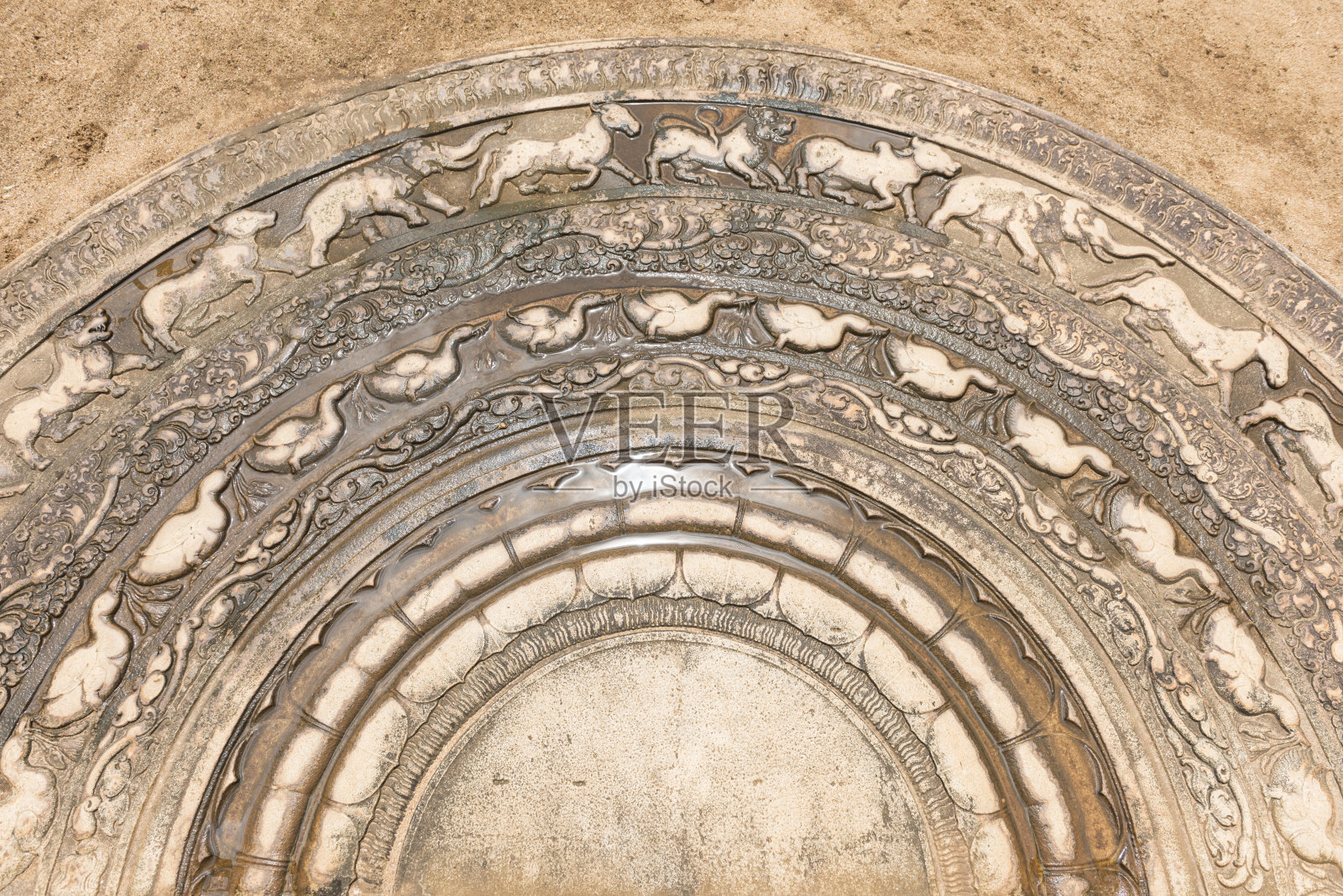 阿努拉达普拉的月亮石照片摄影图片