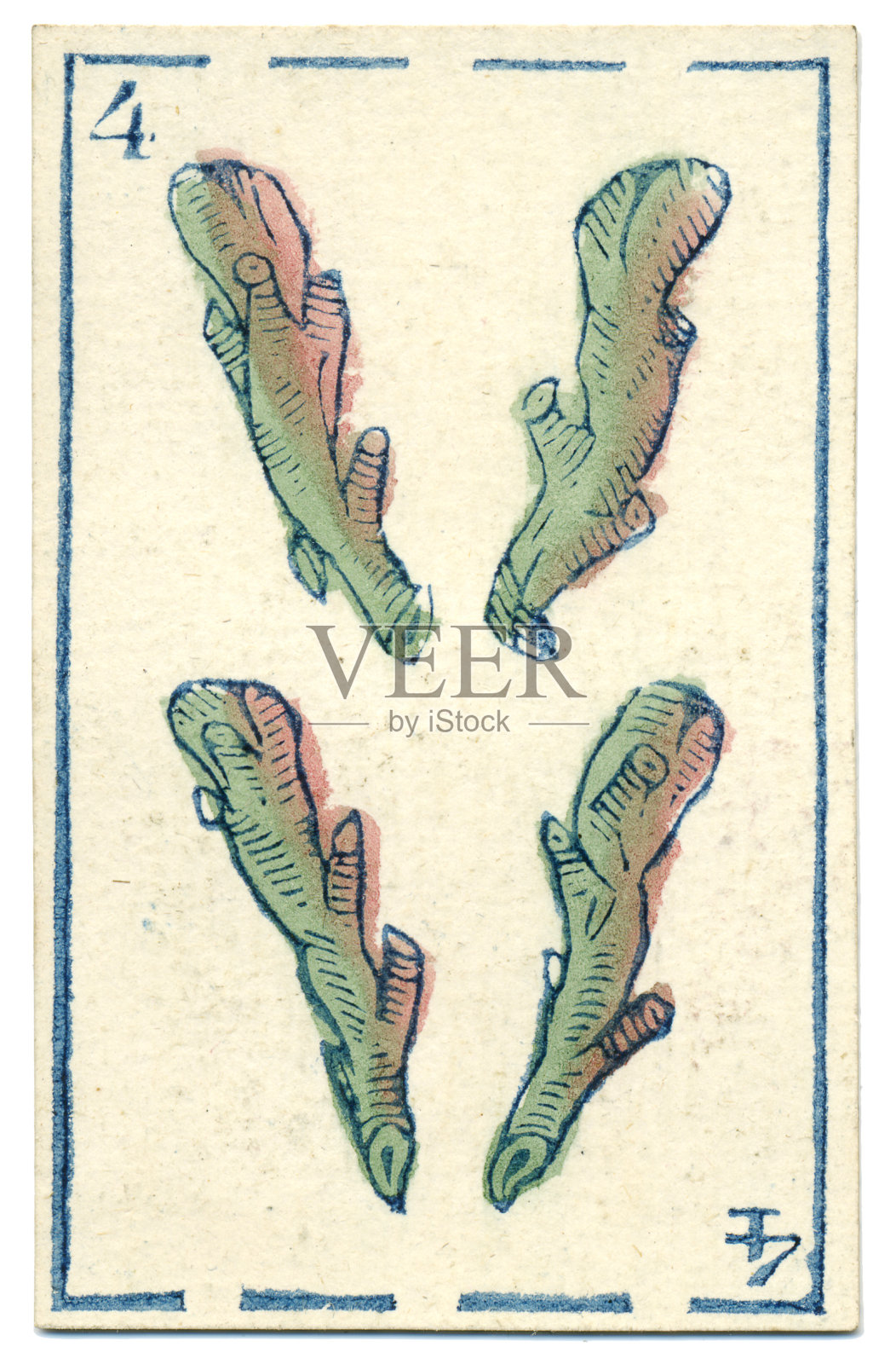 1846年墨西哥扑克牌巴拉哈四俱乐部巴斯托斯照片摄影图片