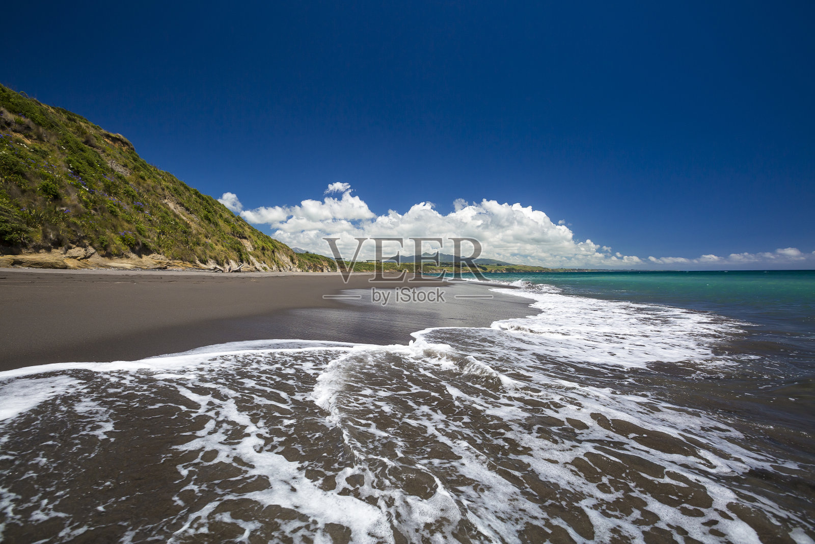 Paritutu海滩照片摄影图片