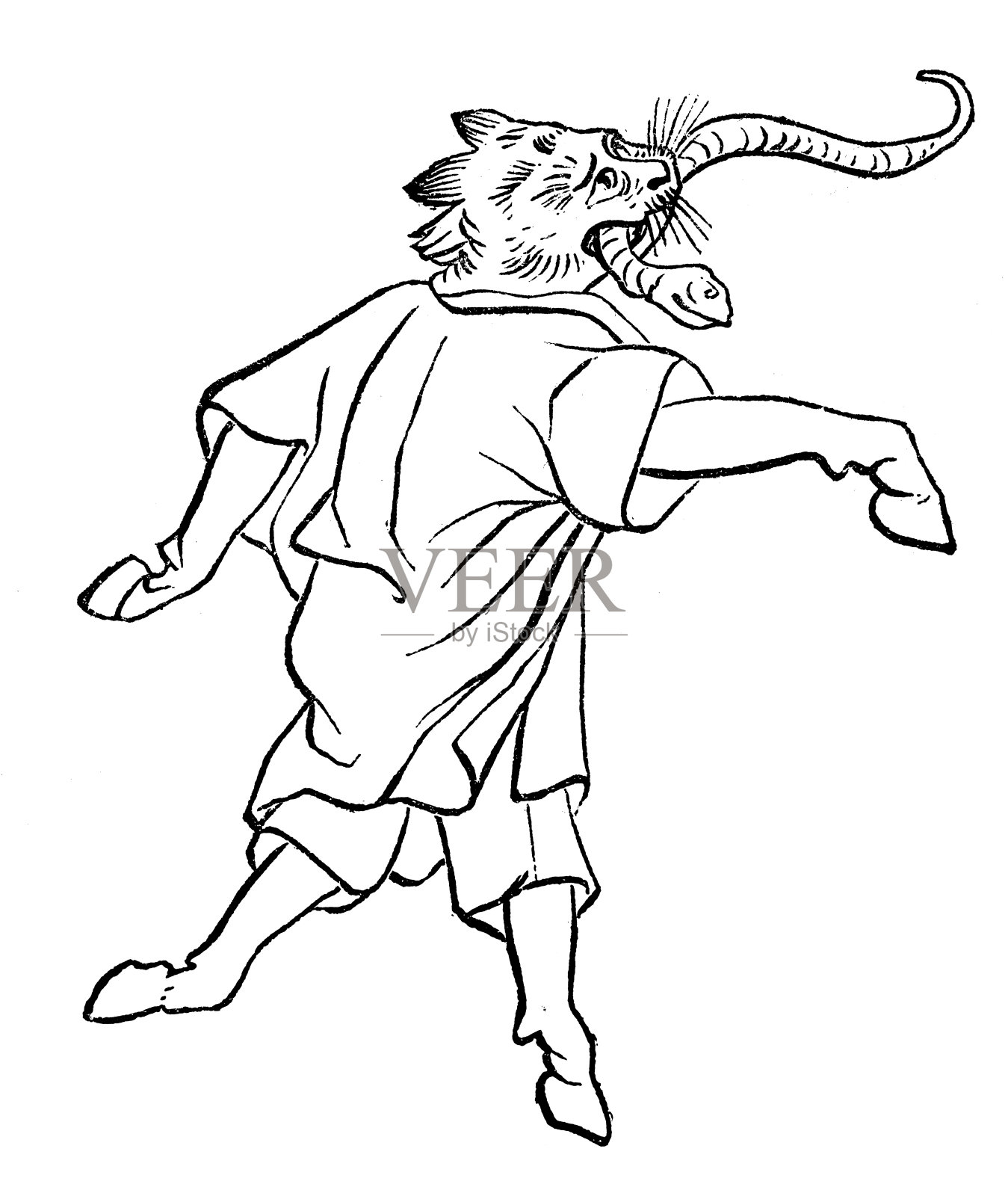 中国古代寓言人物插图插画图片素材